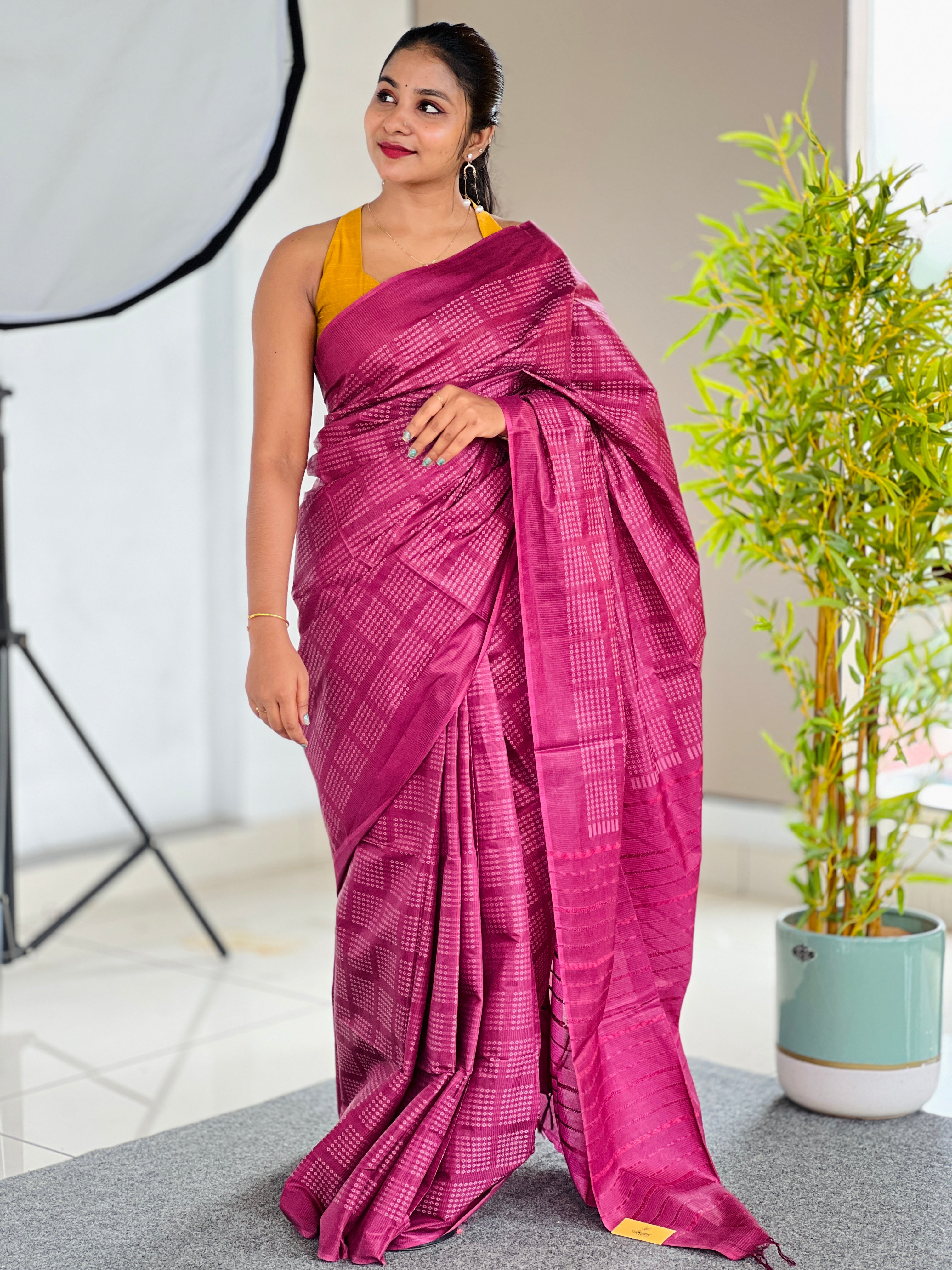 Thread Weaving Tussar Finish Saree | PNS131