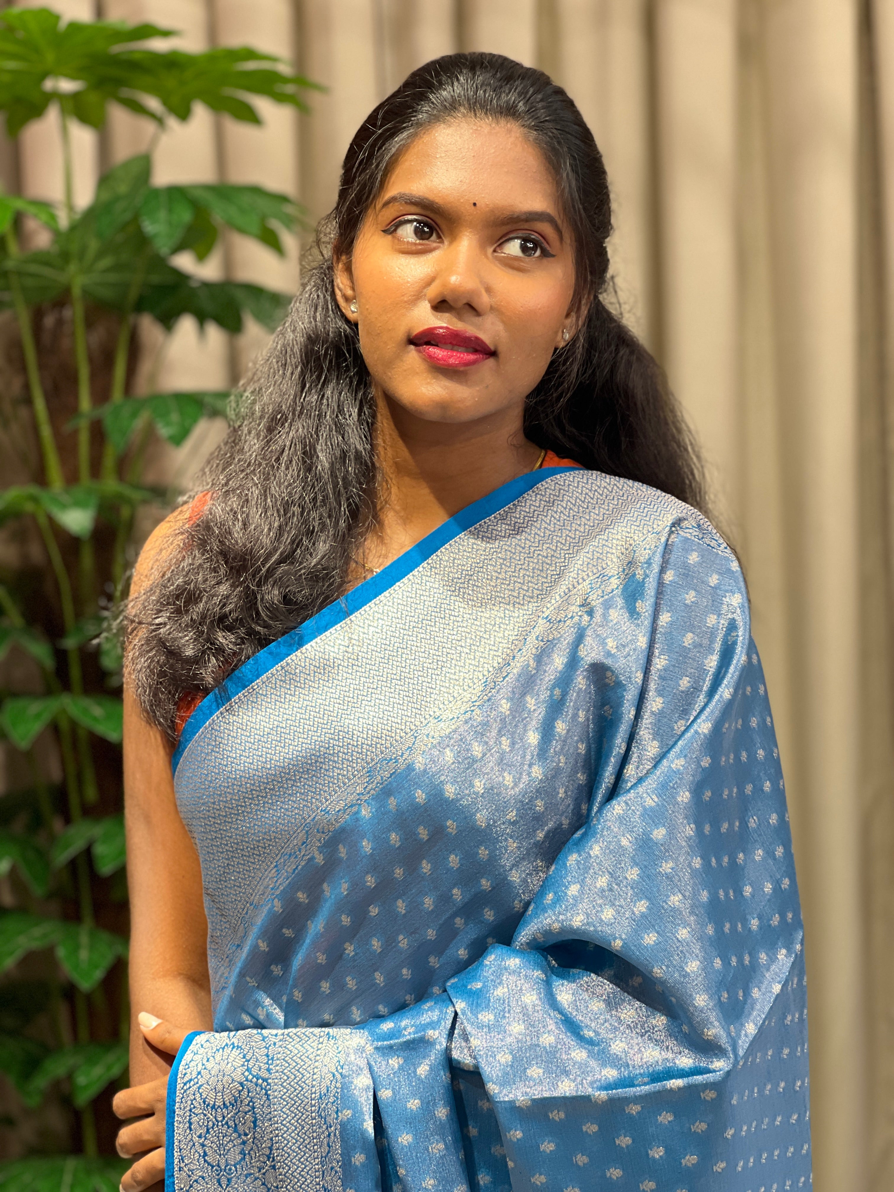 Zari Woven Semi Banarasi Saree | NN452