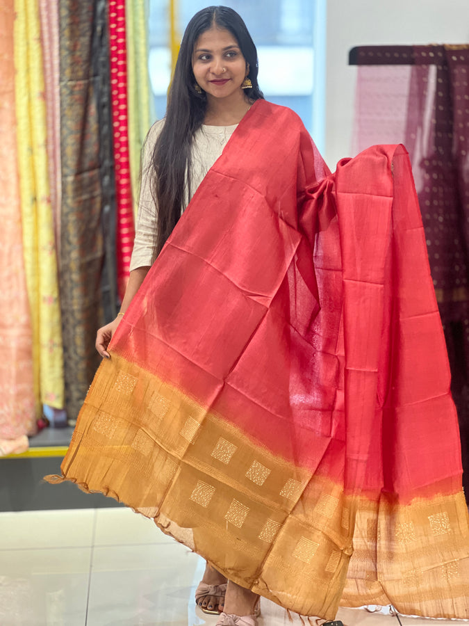 Kesiya Weaved Tussar Dupatta | TSP148