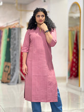 Jacquard Weaved Rayon Cotton Blend Kurta | AJT135