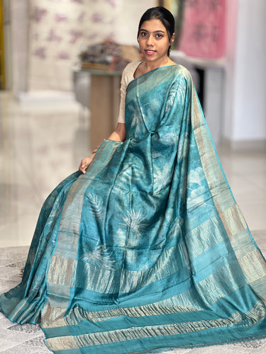 Printed Pattern Tussar Saree | COC118