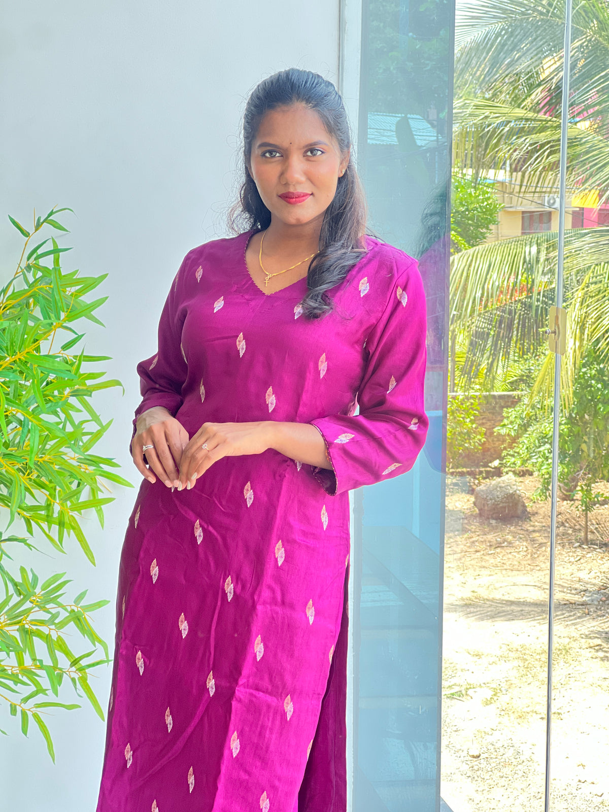 Sona Chandi Woven Buta Viscose Silk Co-ord Set | YNG1813