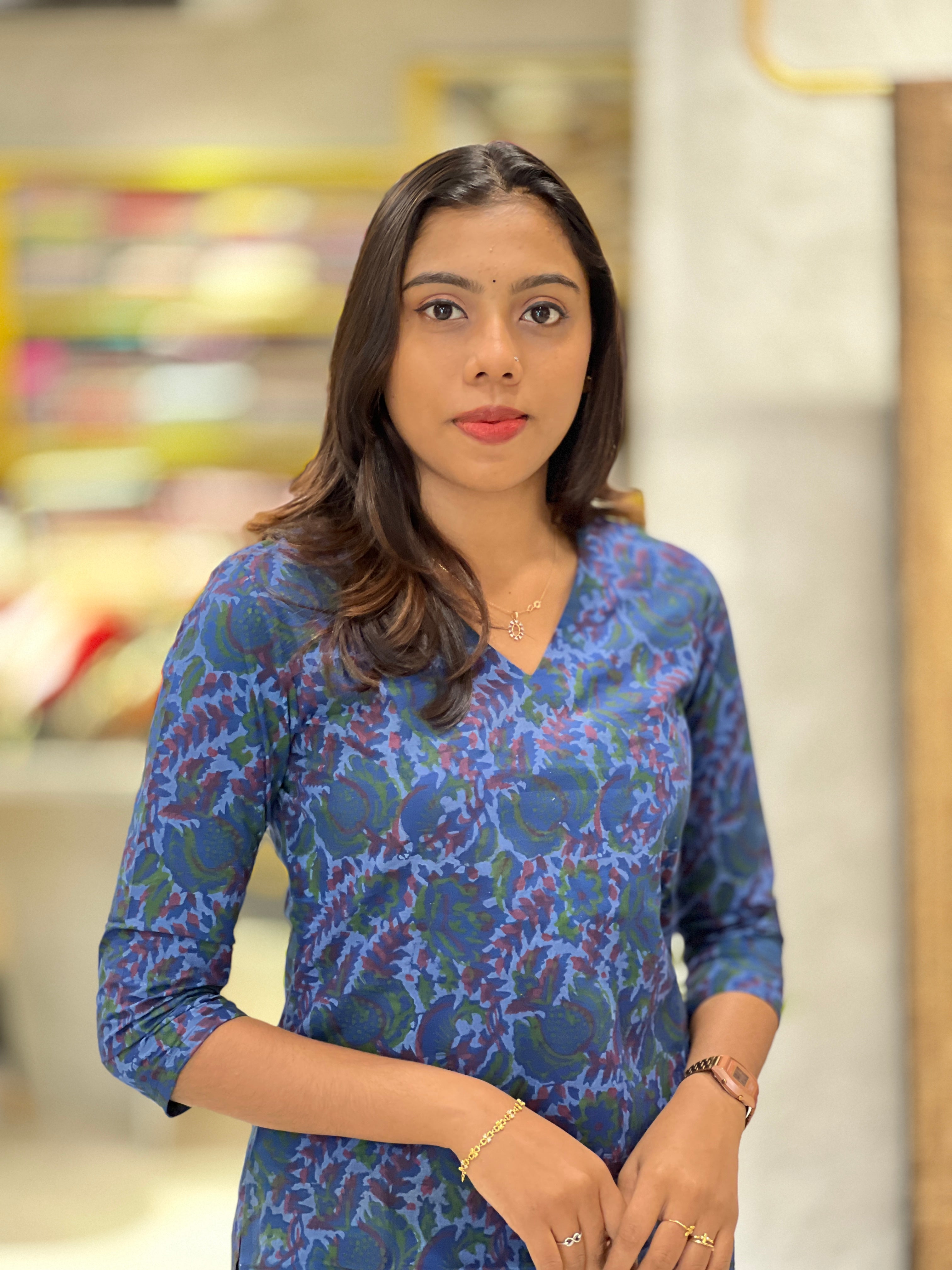 Printed Cotton Kurta | DNT827