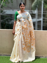 Floral Weaving Design Chanderi Saree | GMS122