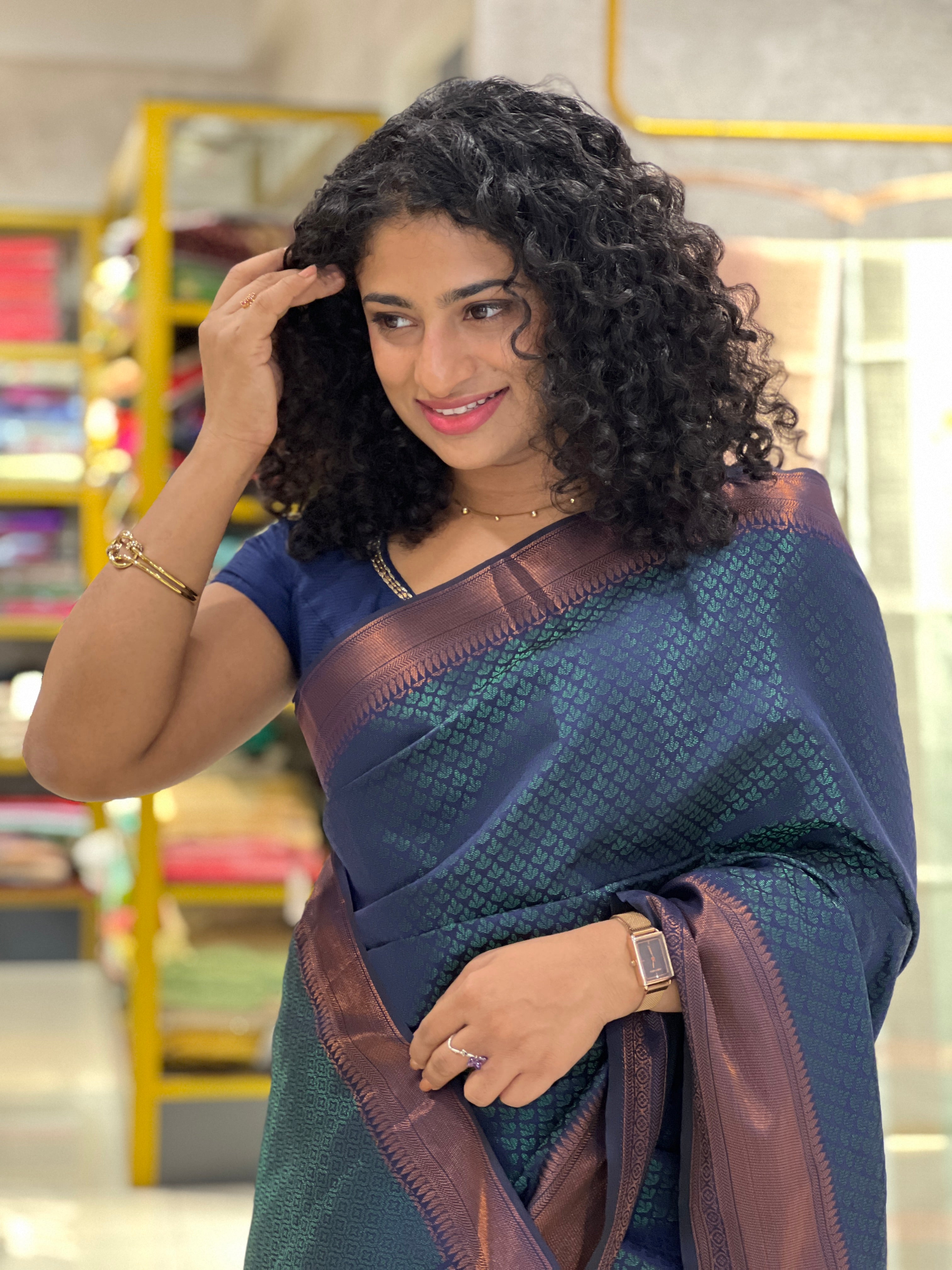 Zari Woven Semi Silk Saree | KF148