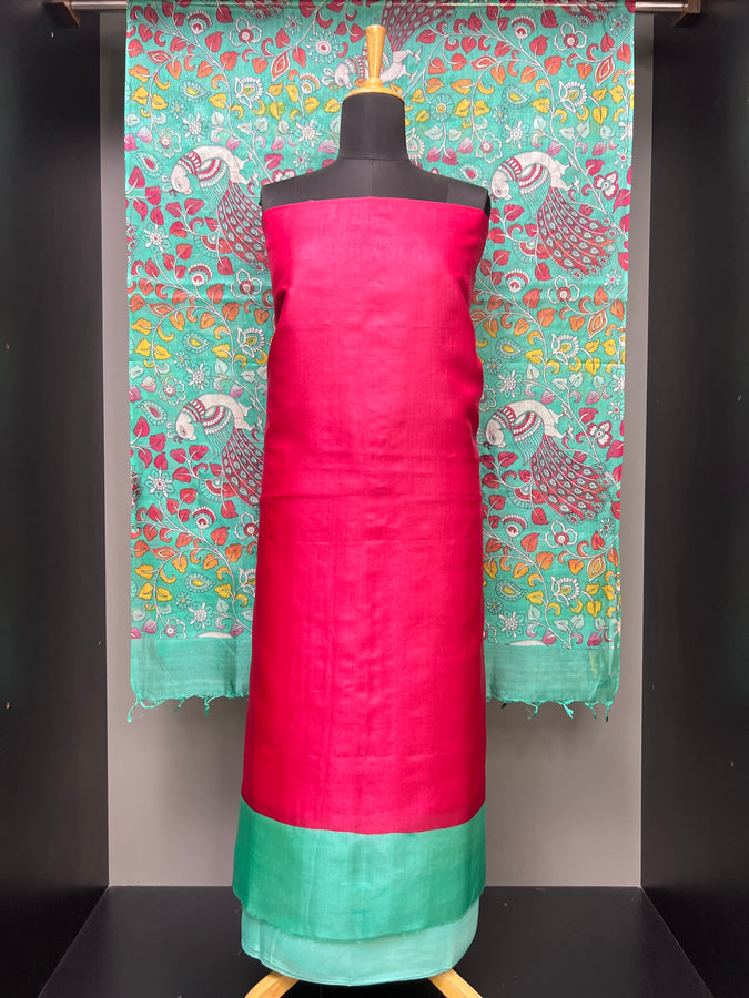 Solid Boby Pure Tussar Salwar Set | MNH395