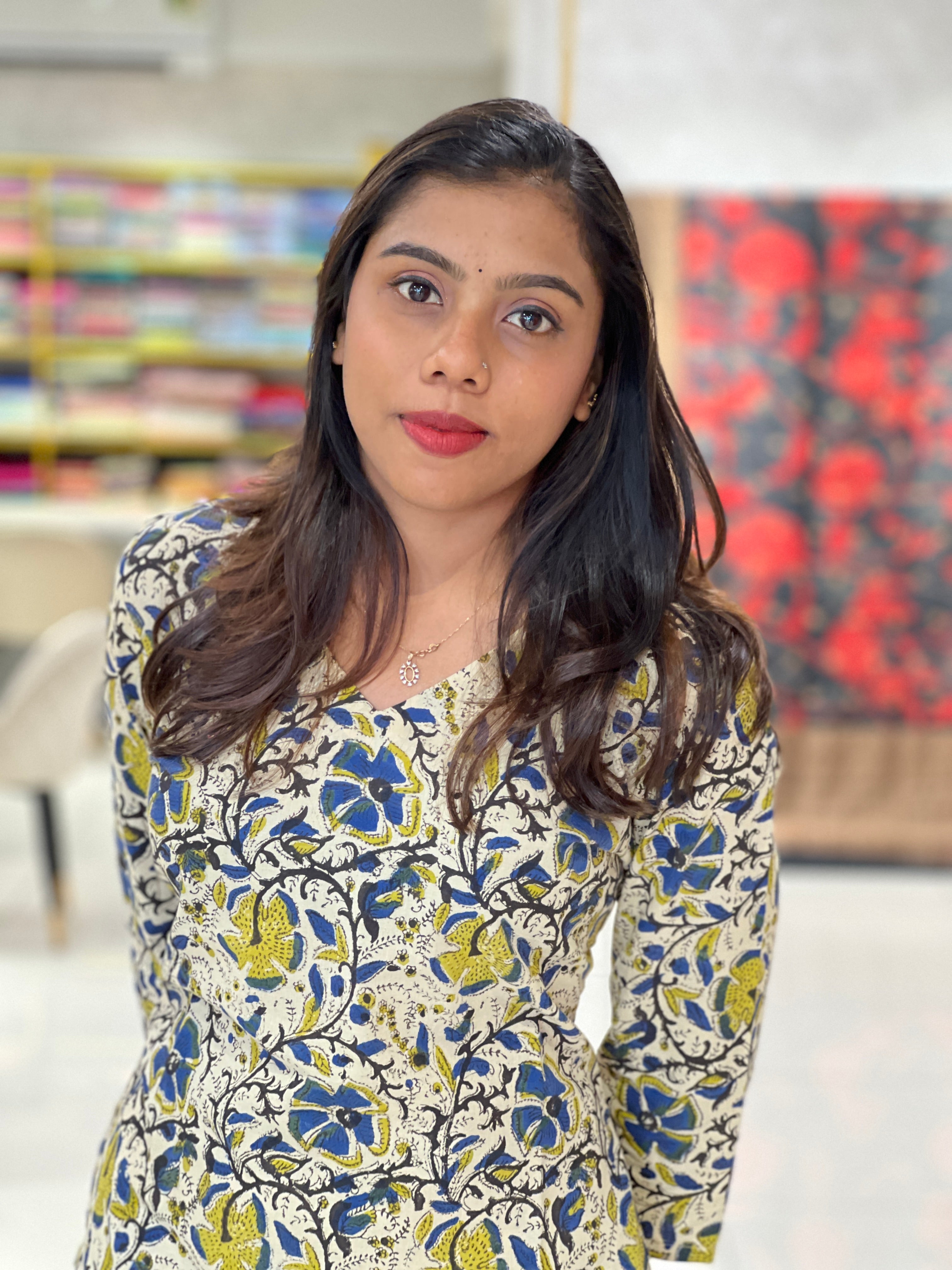 Floral Jaal Pattern Cotton Kurta Set |DNT851