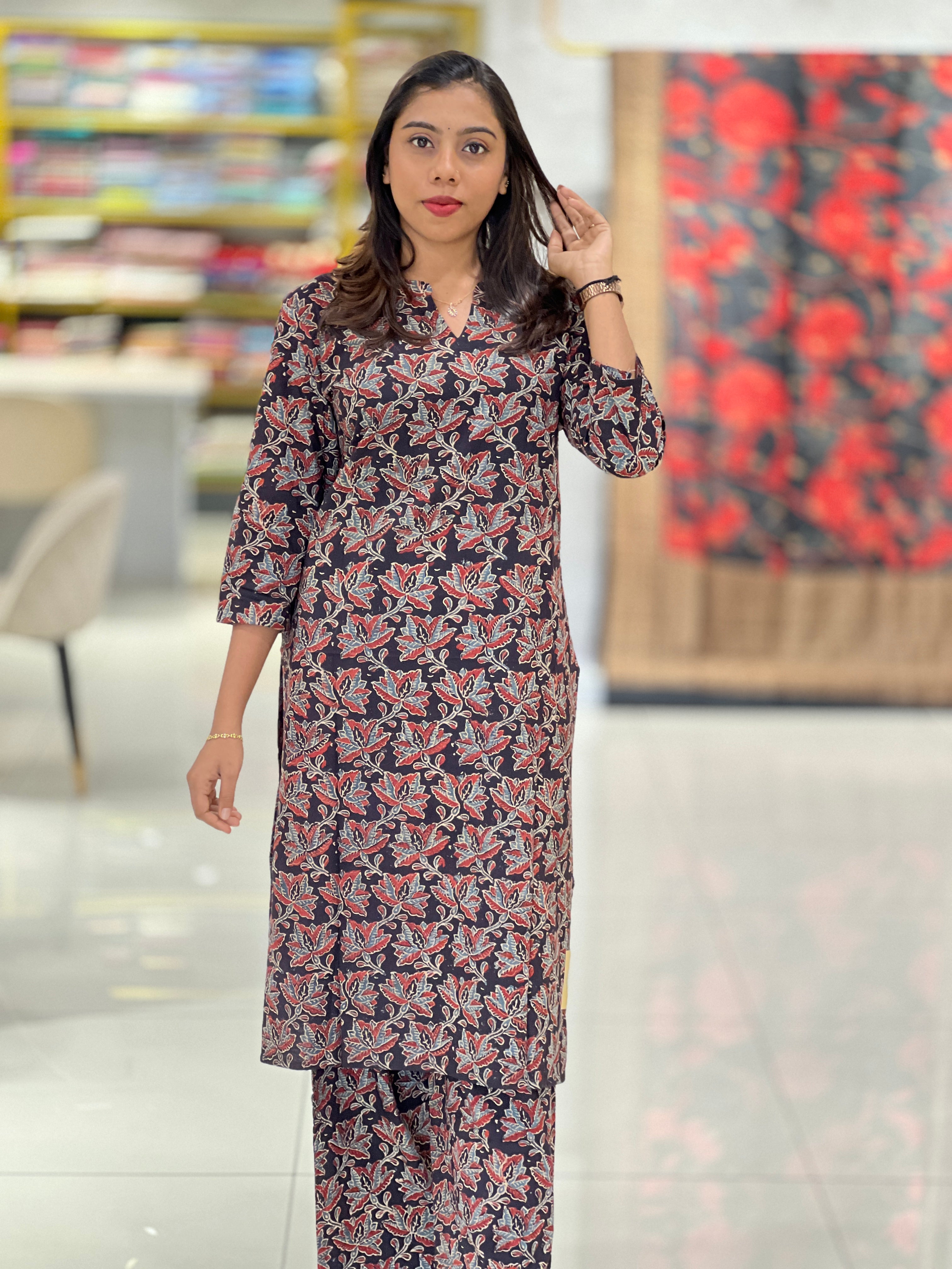 Printed Cotton Kurta Set | DNT868
