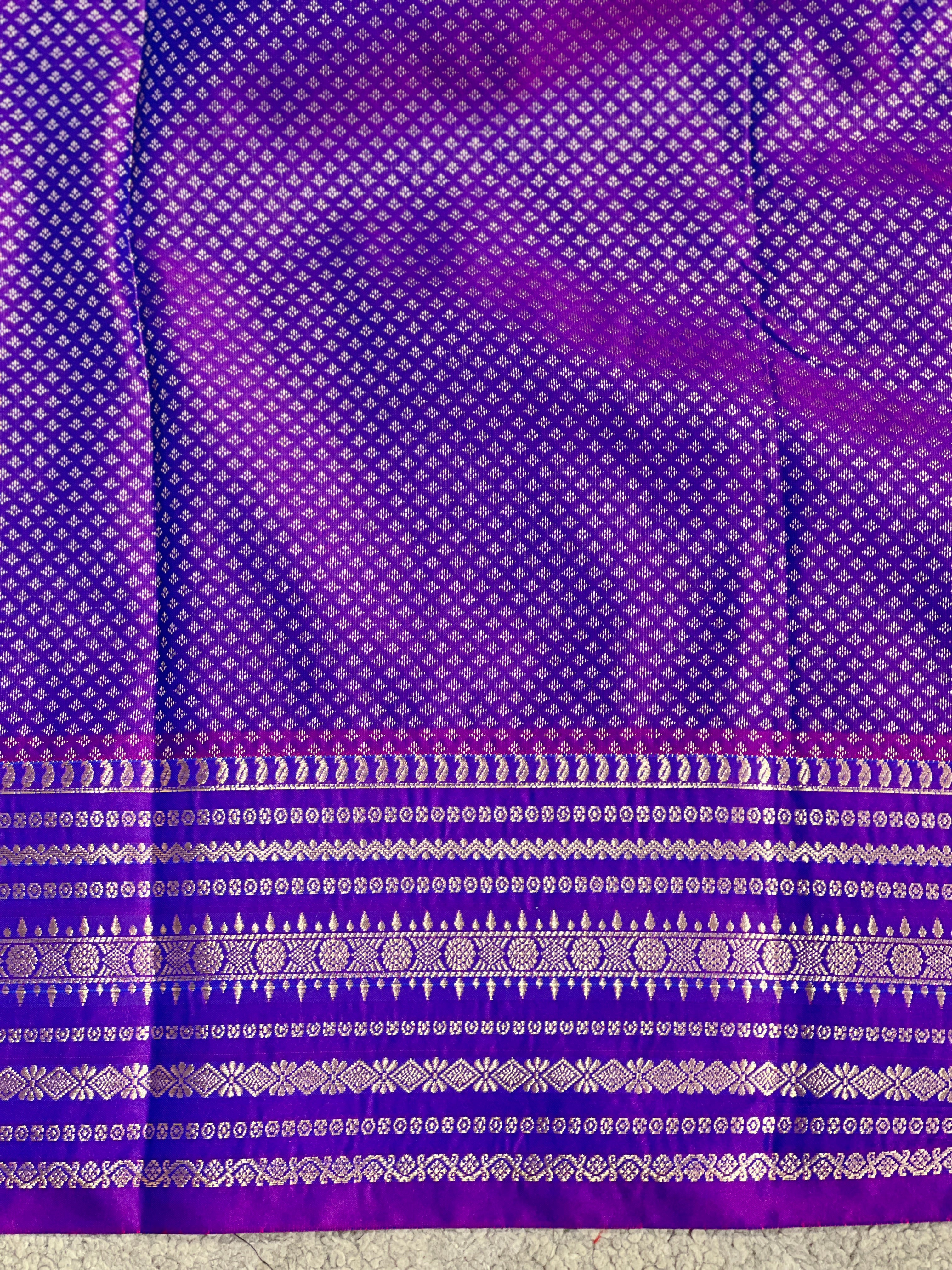 Traditional Zari Buta Woven Power Loom Soft Silk Saree | RVS183
