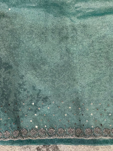 Sequence & Cut Beads Detailed Tissue Organza Saree | SBP807
