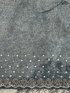 Sequence & Cut Beads Detailed Tissue Organza Saree | SBP809