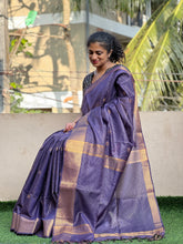 Zari Weaved Bhagalpuri Linen Saree | SK299