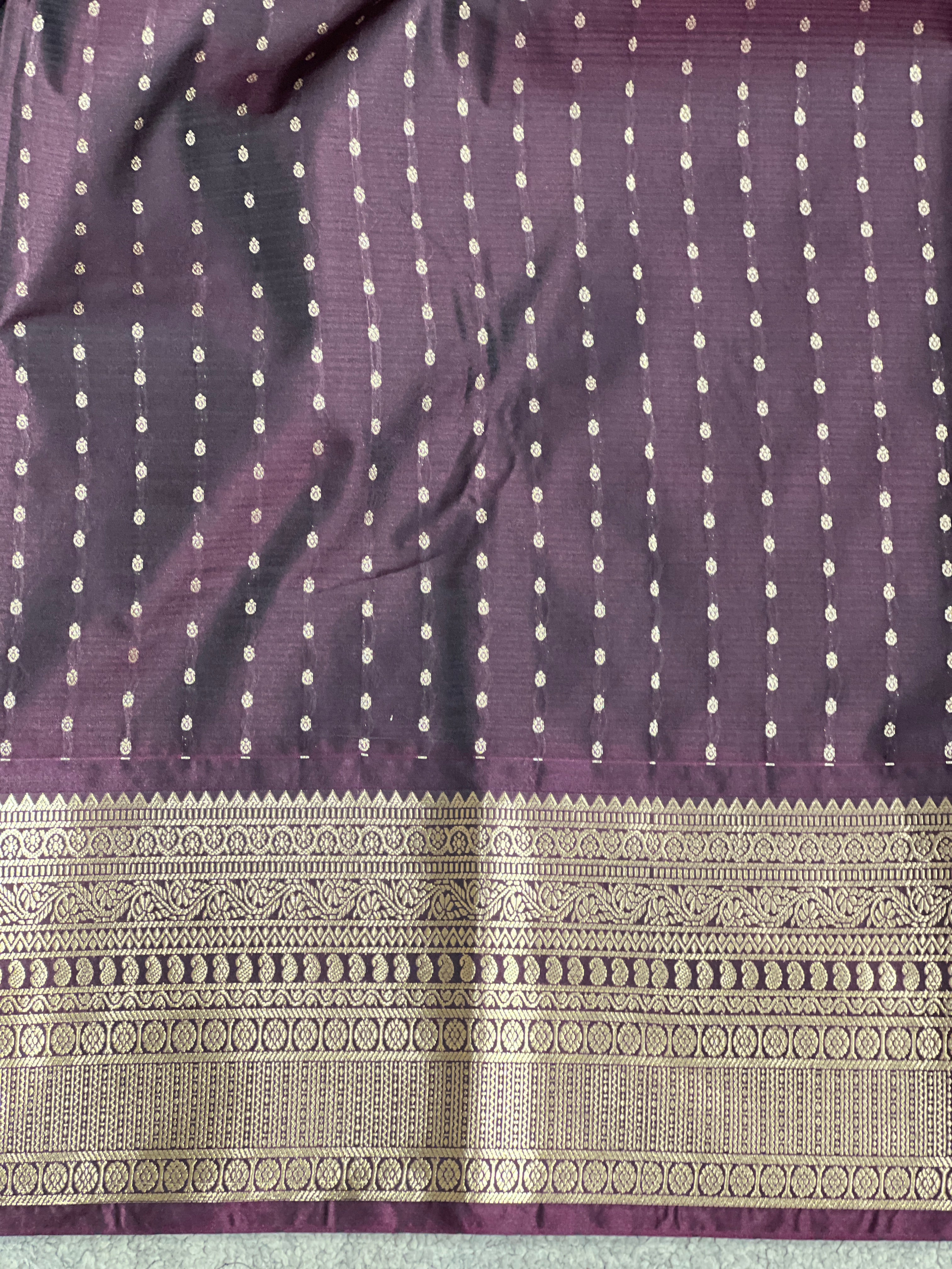 Traditional Kuttu Border Pattern Soft Silk Saree | RVS179
