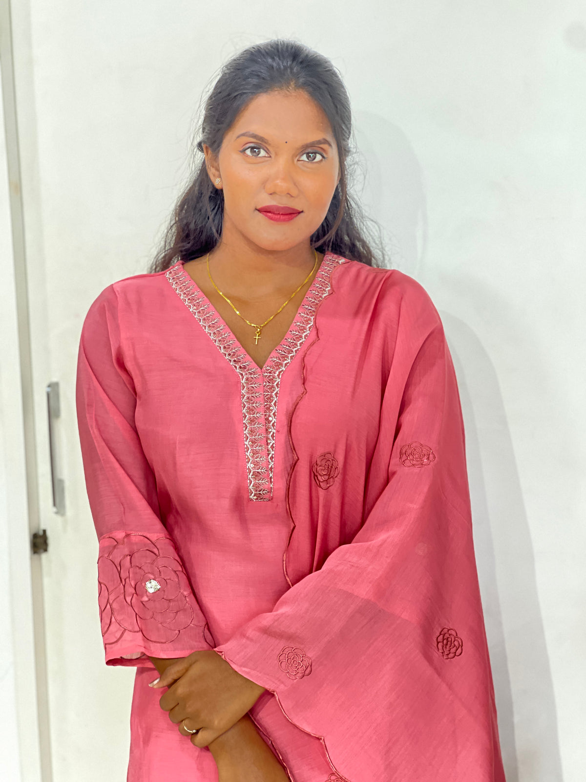 Party Wear Mul Chanderi Kurta Set | JPL111