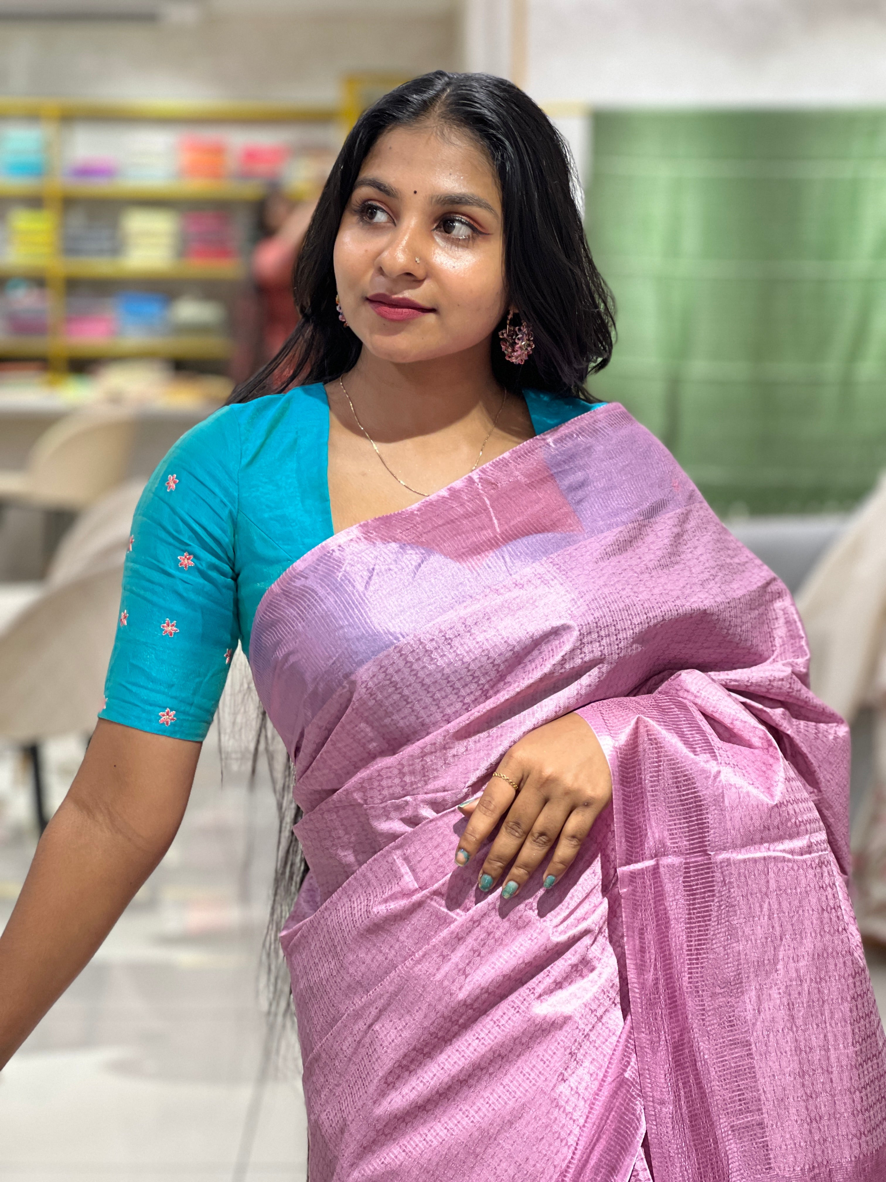 Thread Weaving Tussar Finish Saree | PNS116