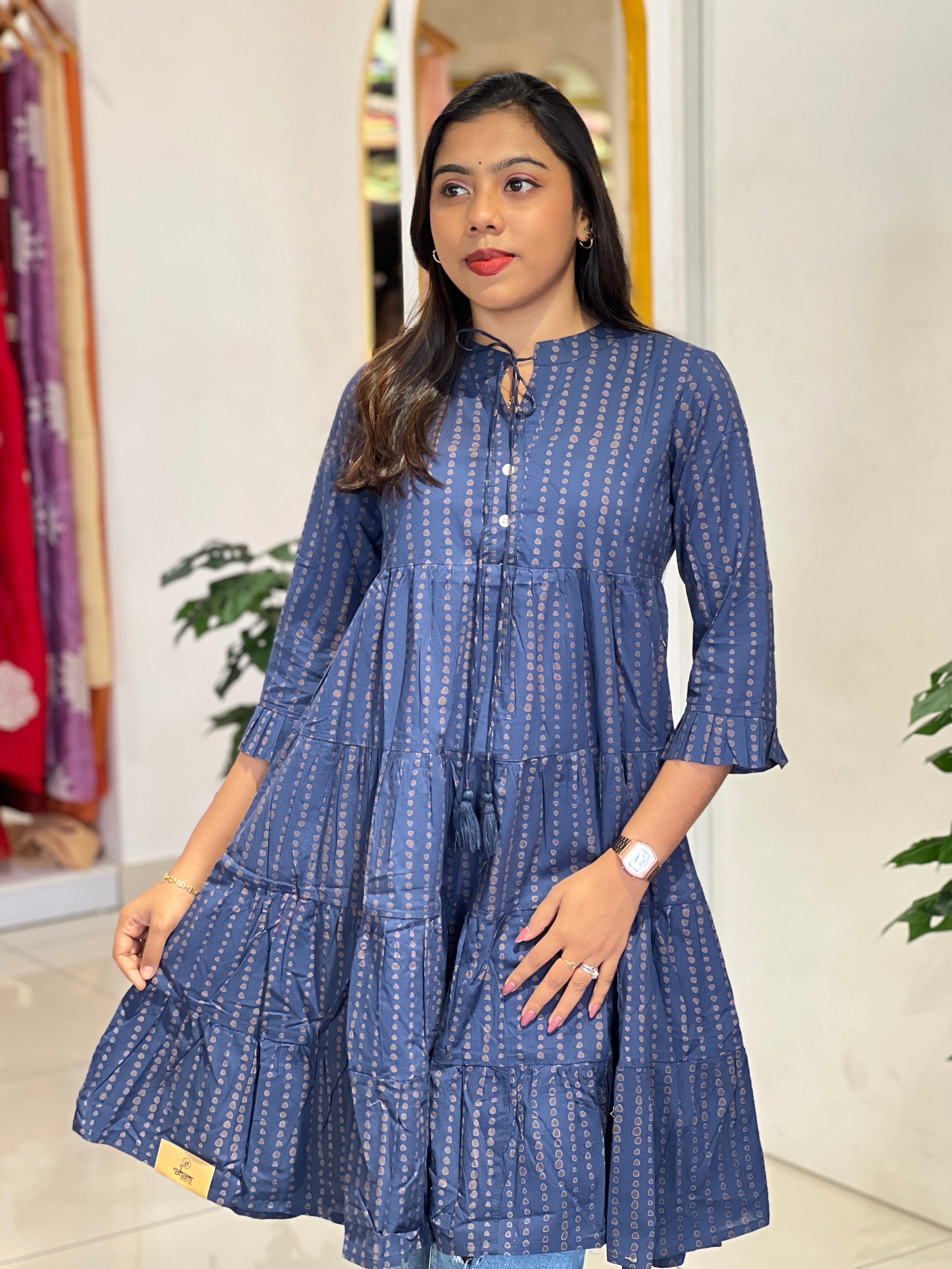 Printed Cotton Kurta | NCF324