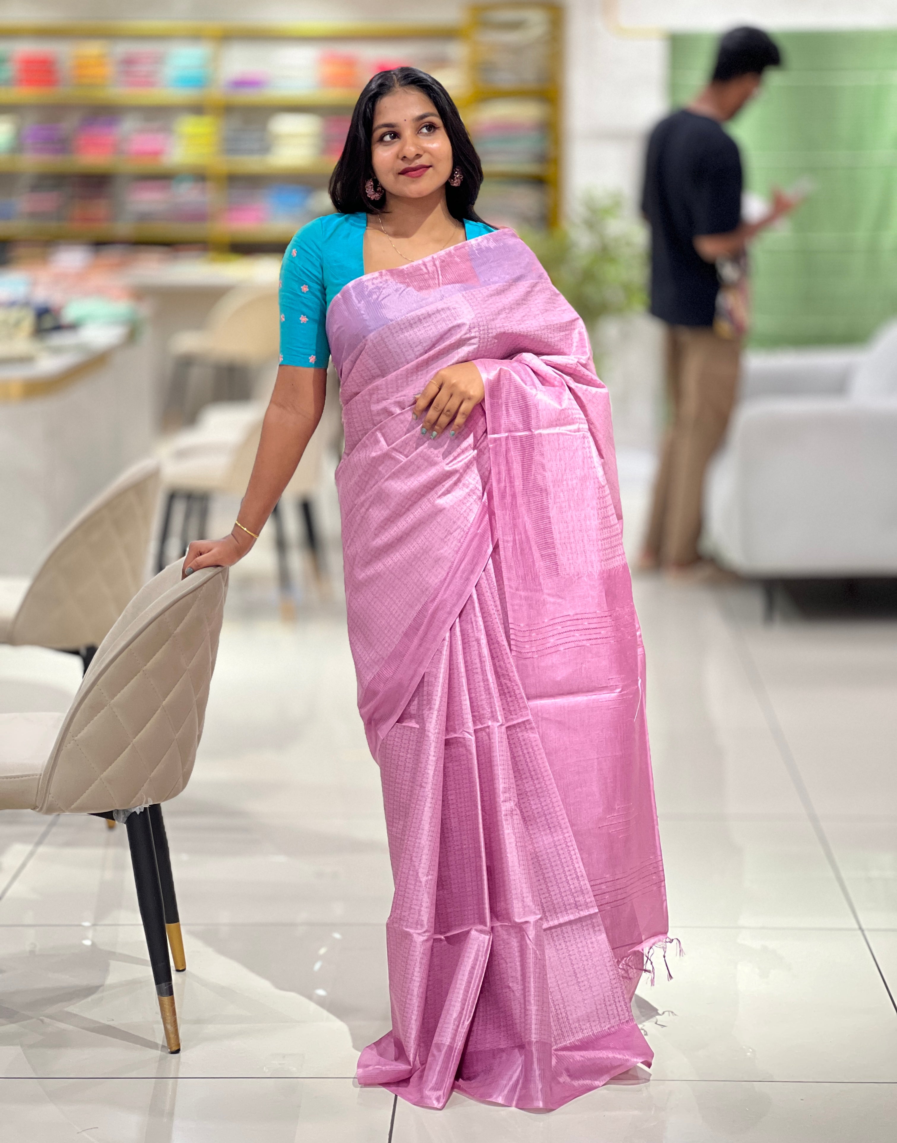 Thread Weaving Tussar Finish Saree | PNS116