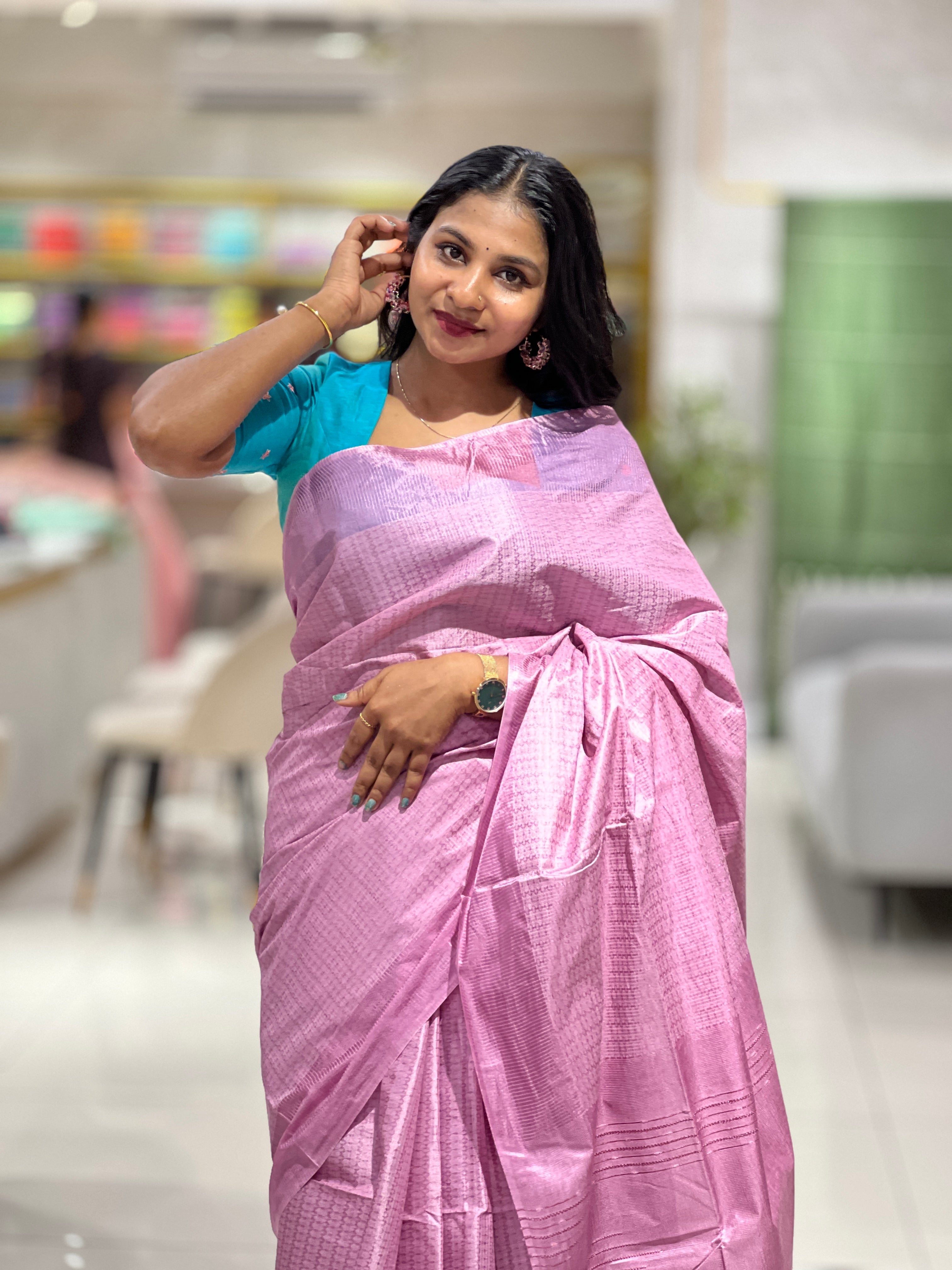 Thread Weaving Tussar Finish Saree | PNS116