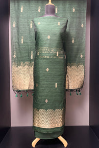 Banarasi Weaved Geecha Tussar Finish Salwar Set | LV382