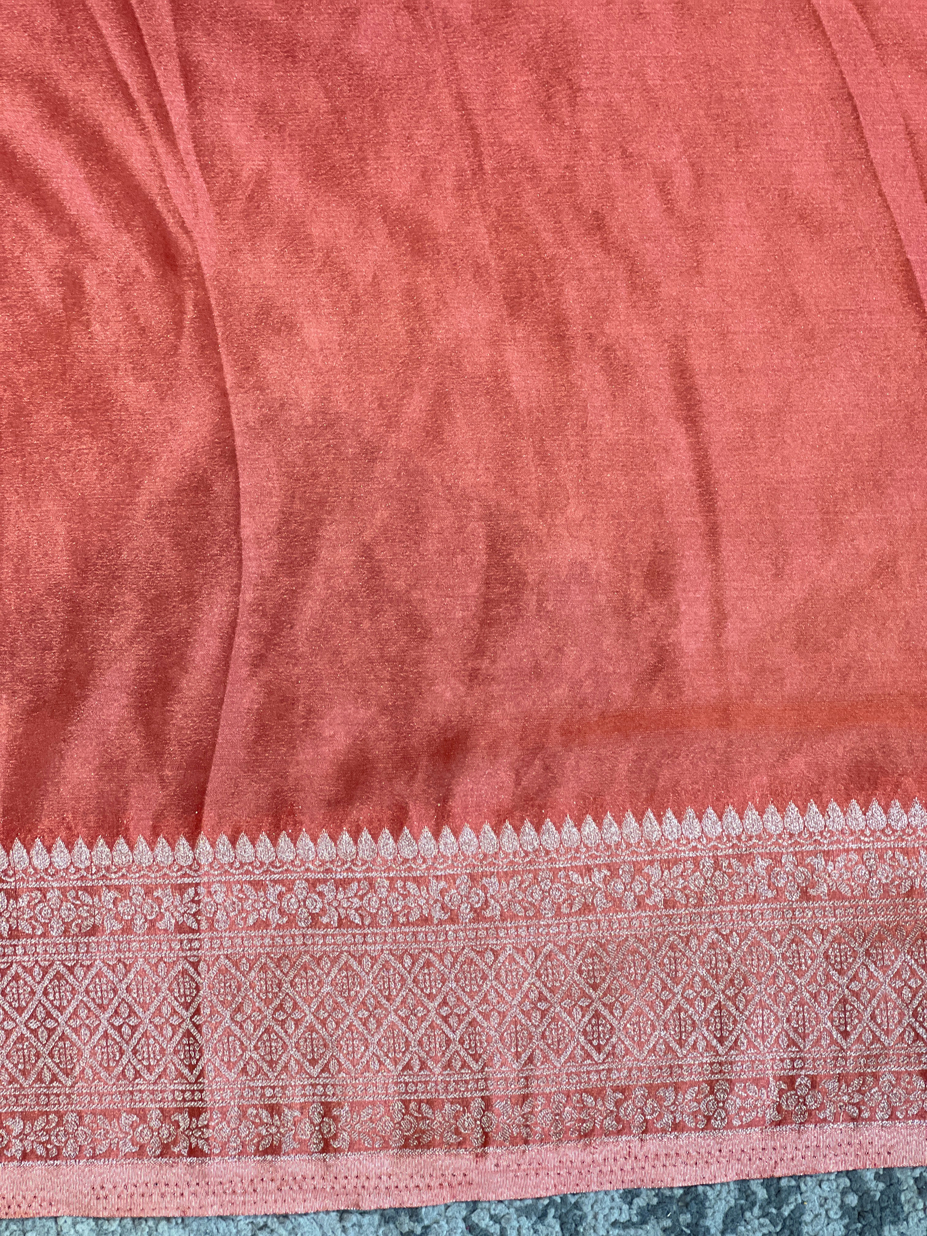 Traditional Meenakari Buta Georgette Banarasi Saree | YNG1276