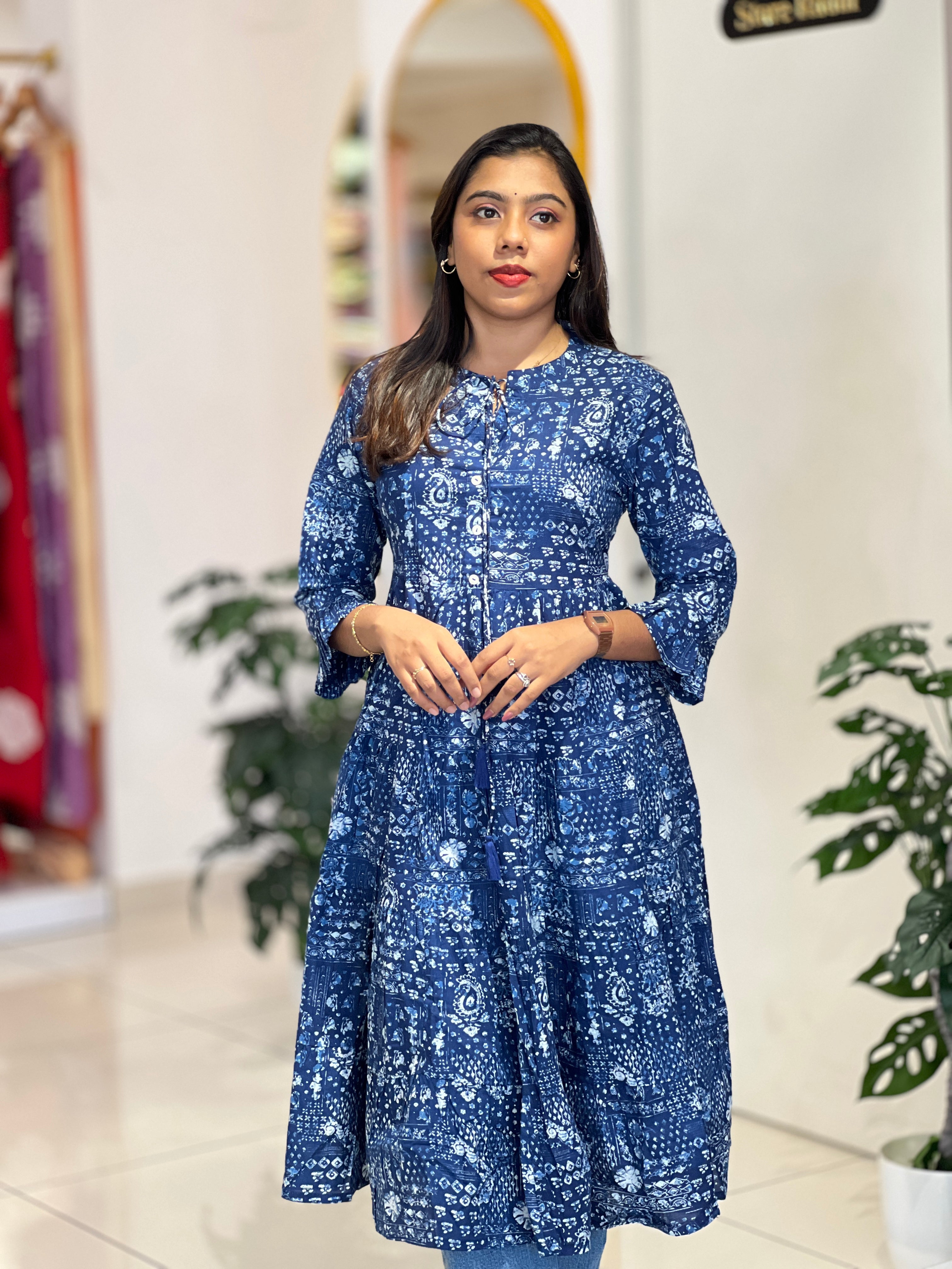 Printed Cotton Kurta | NCF328
