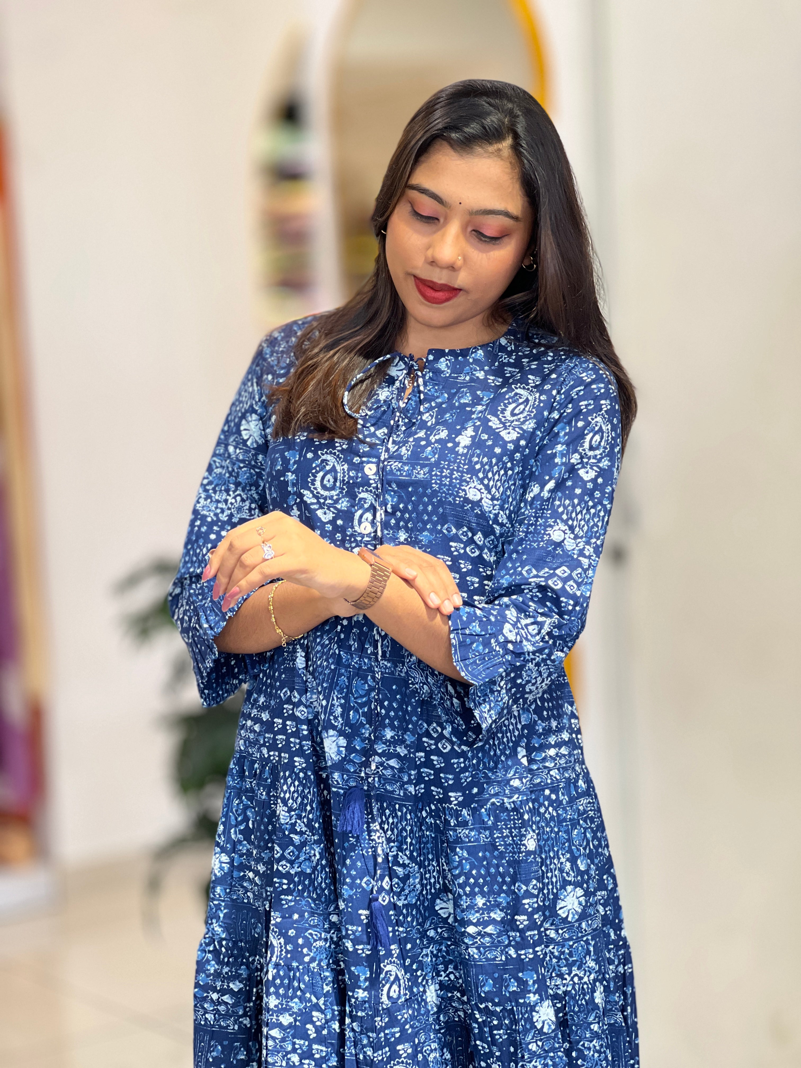 Printed Cotton Kurta | NCF328