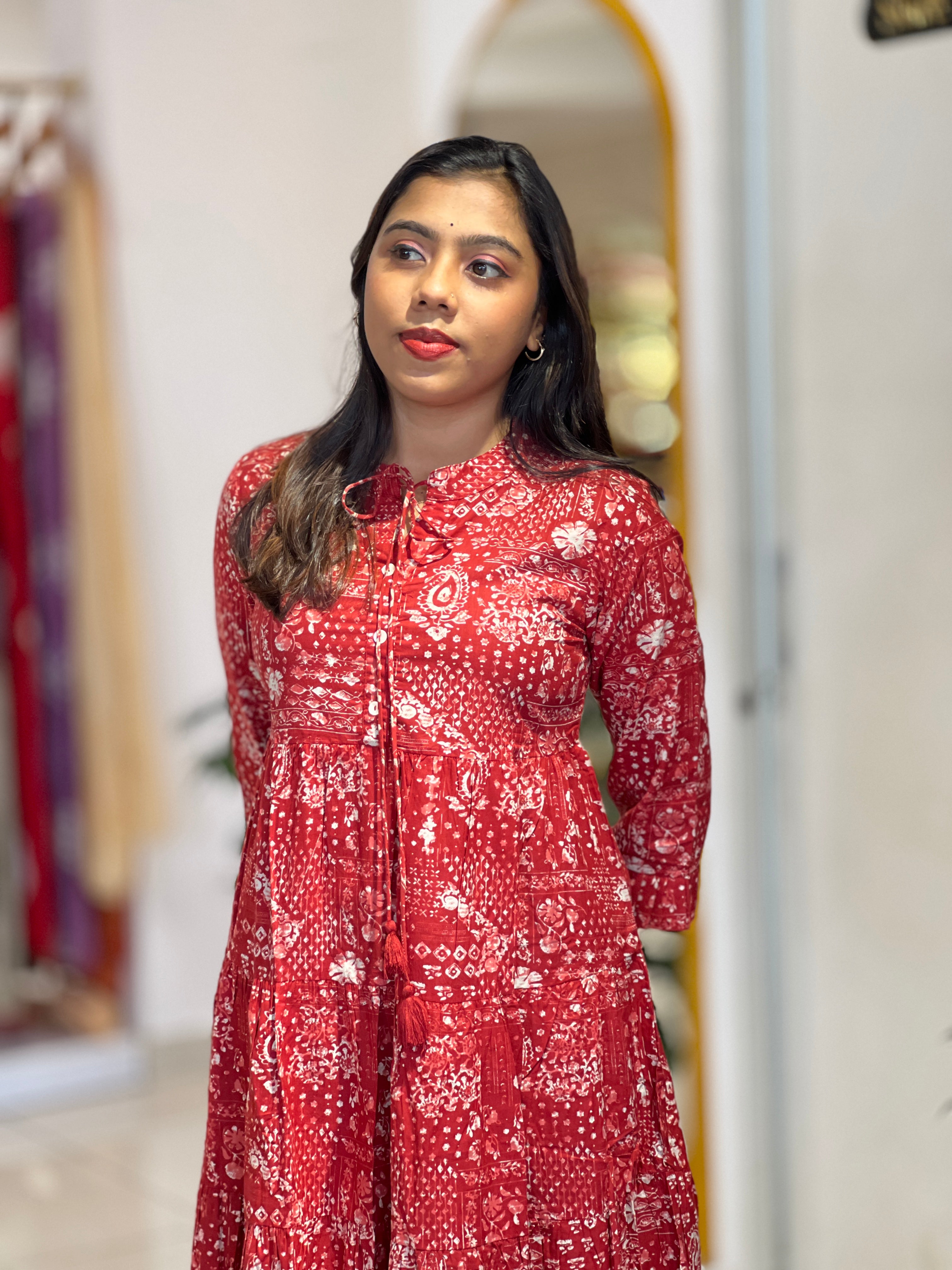 Printed Cotton Kurta | NCF327