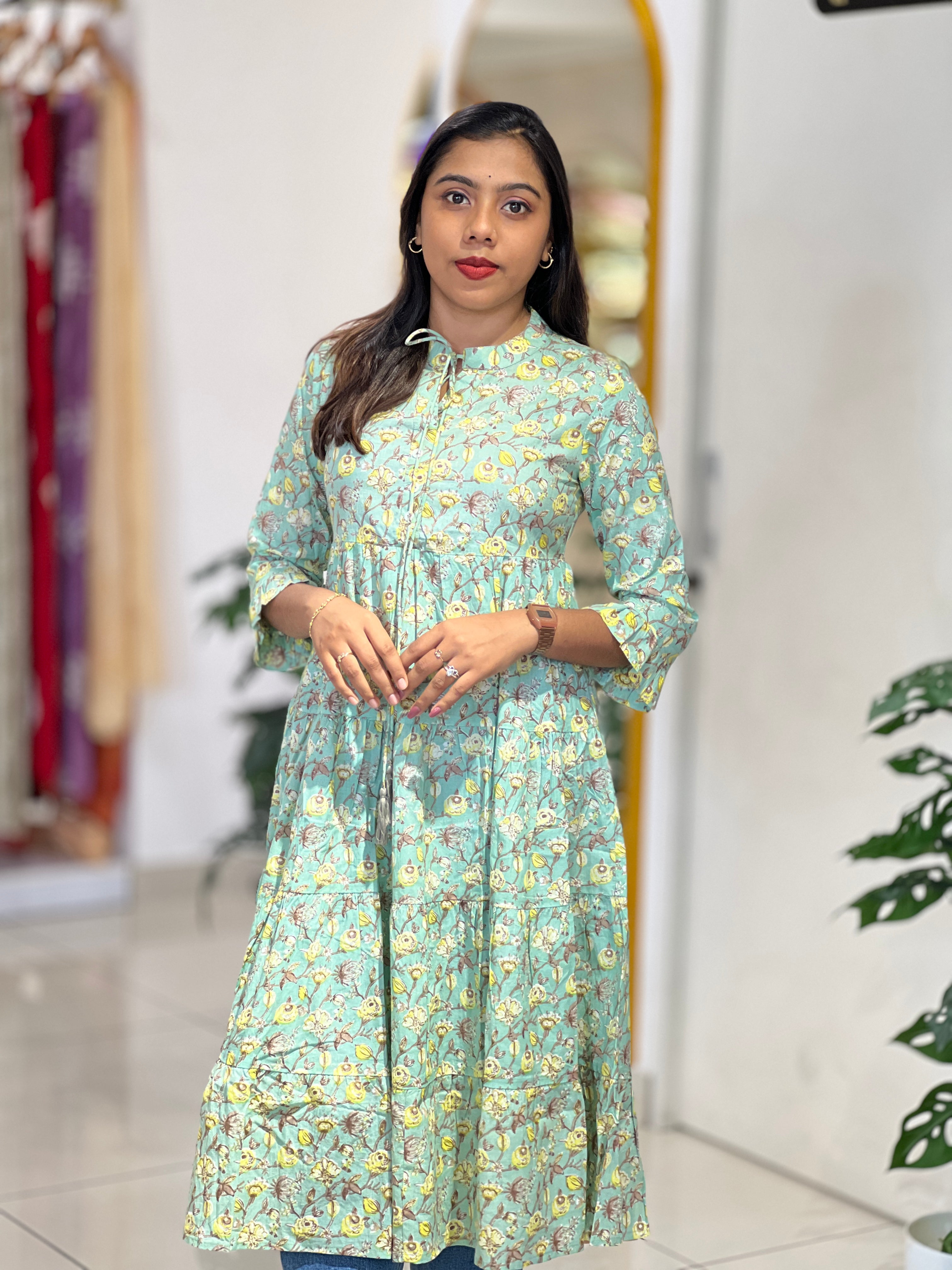 Printed Cotton Kurta | NCF326