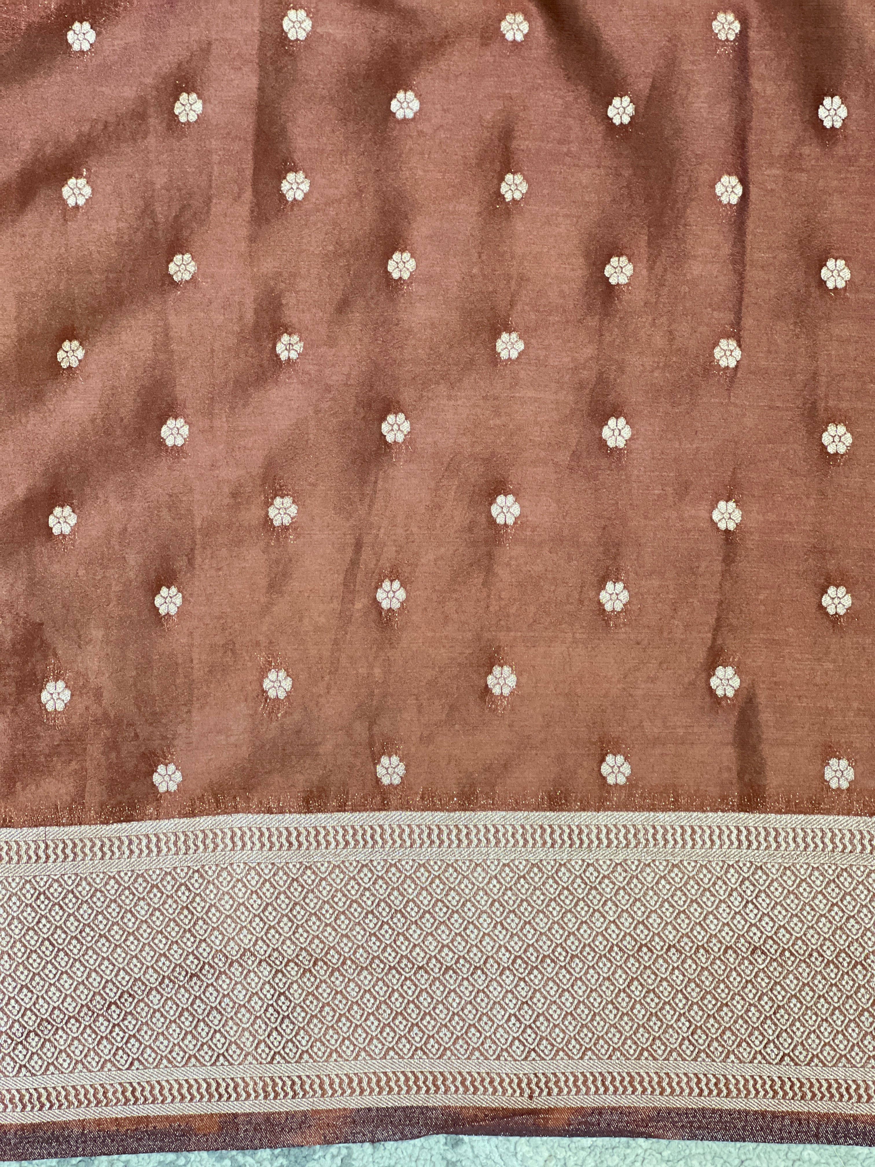 Traditional Geometrical Pattern Georgette Banarasi Saree | YNG1278