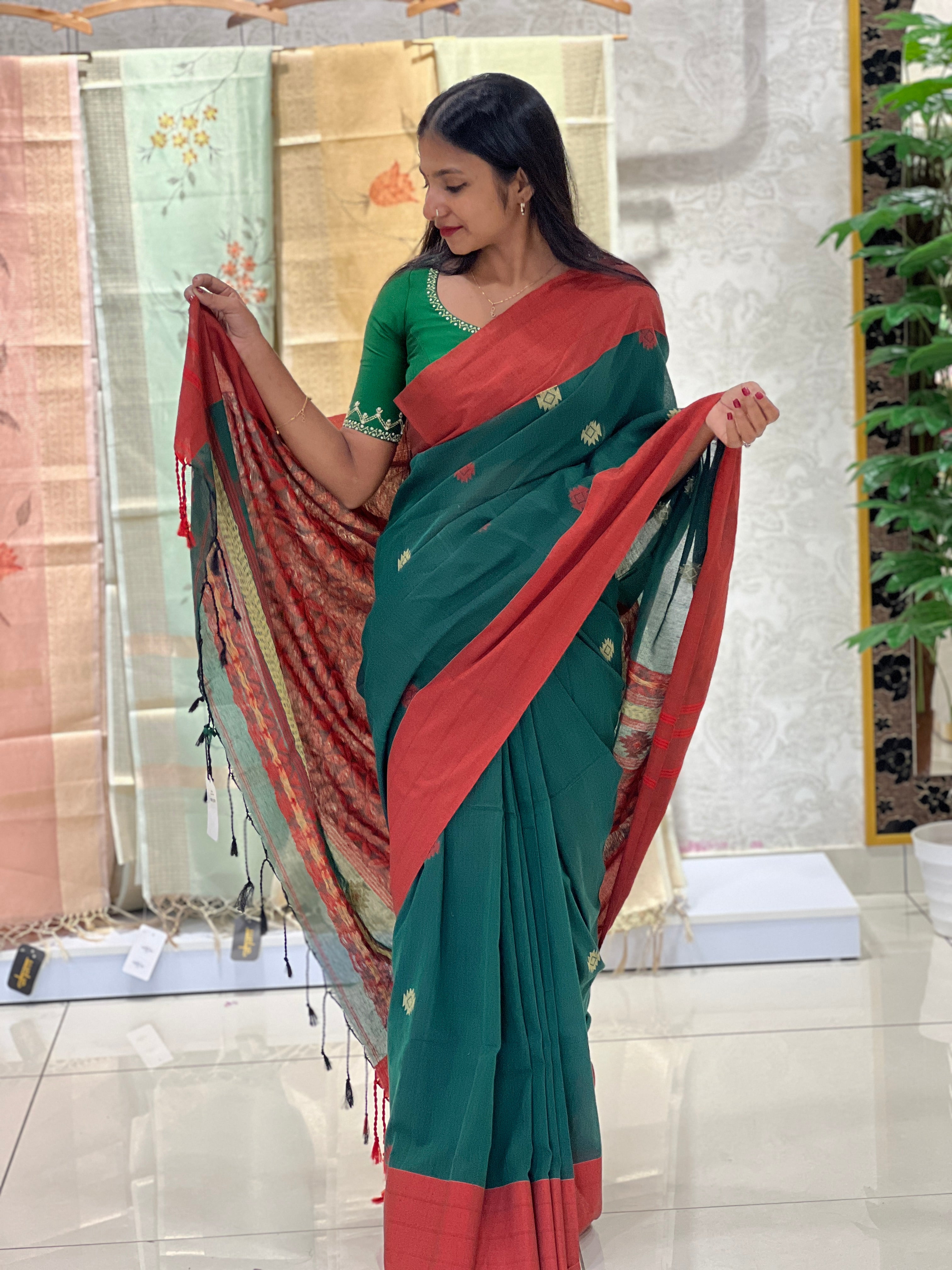 Handloom Cotton Sarees | AB250