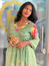 Digital Print With Hand Embroidery Highlighted Muslin Silk Top & Dupatta | FW282