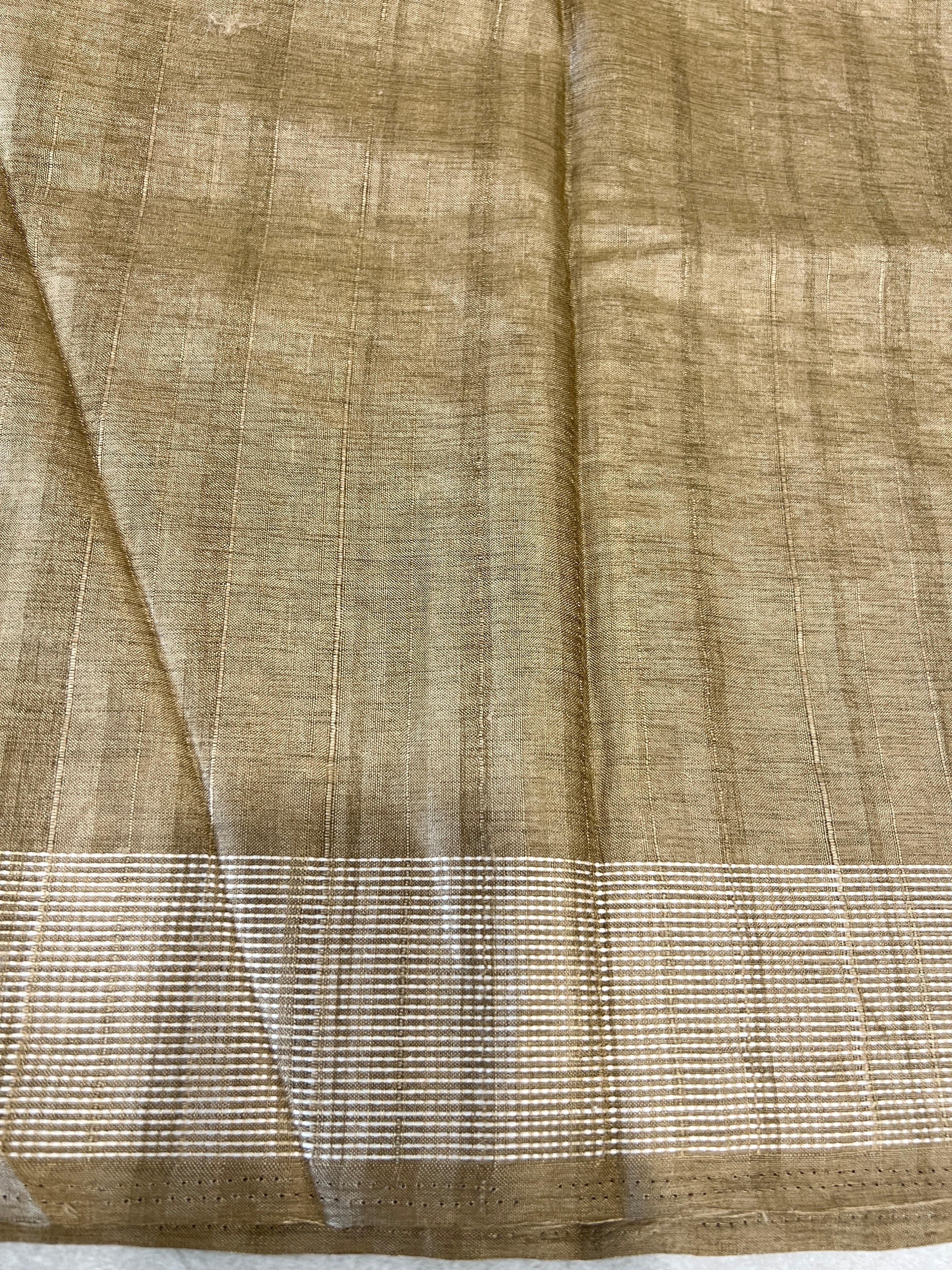 Machine Embroidered Semi Tussar Saree | SUN721