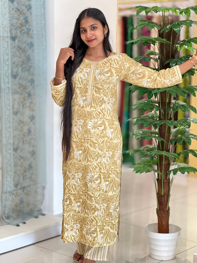 Printed Cotton Kurta Set | OS392