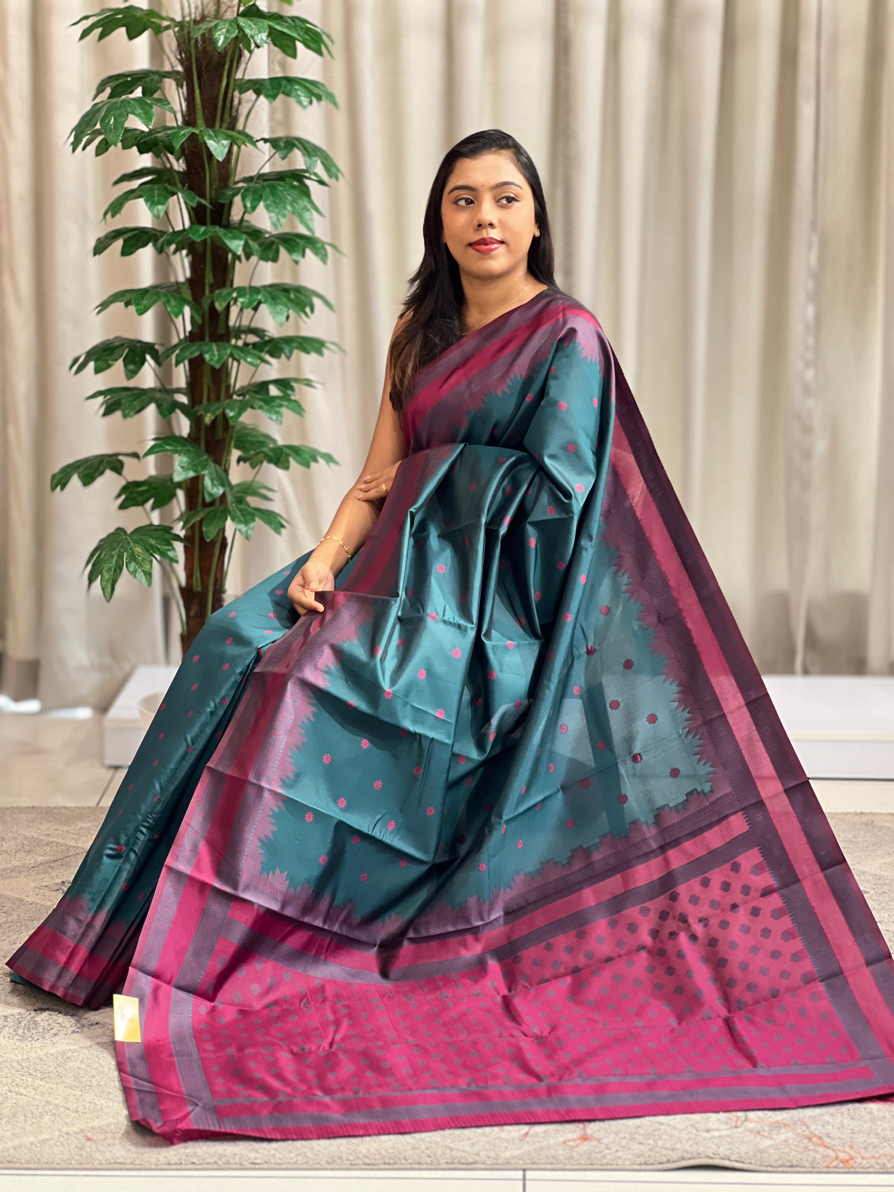 Rettapet Bordered Semi Soft Silk Saree | RLF168