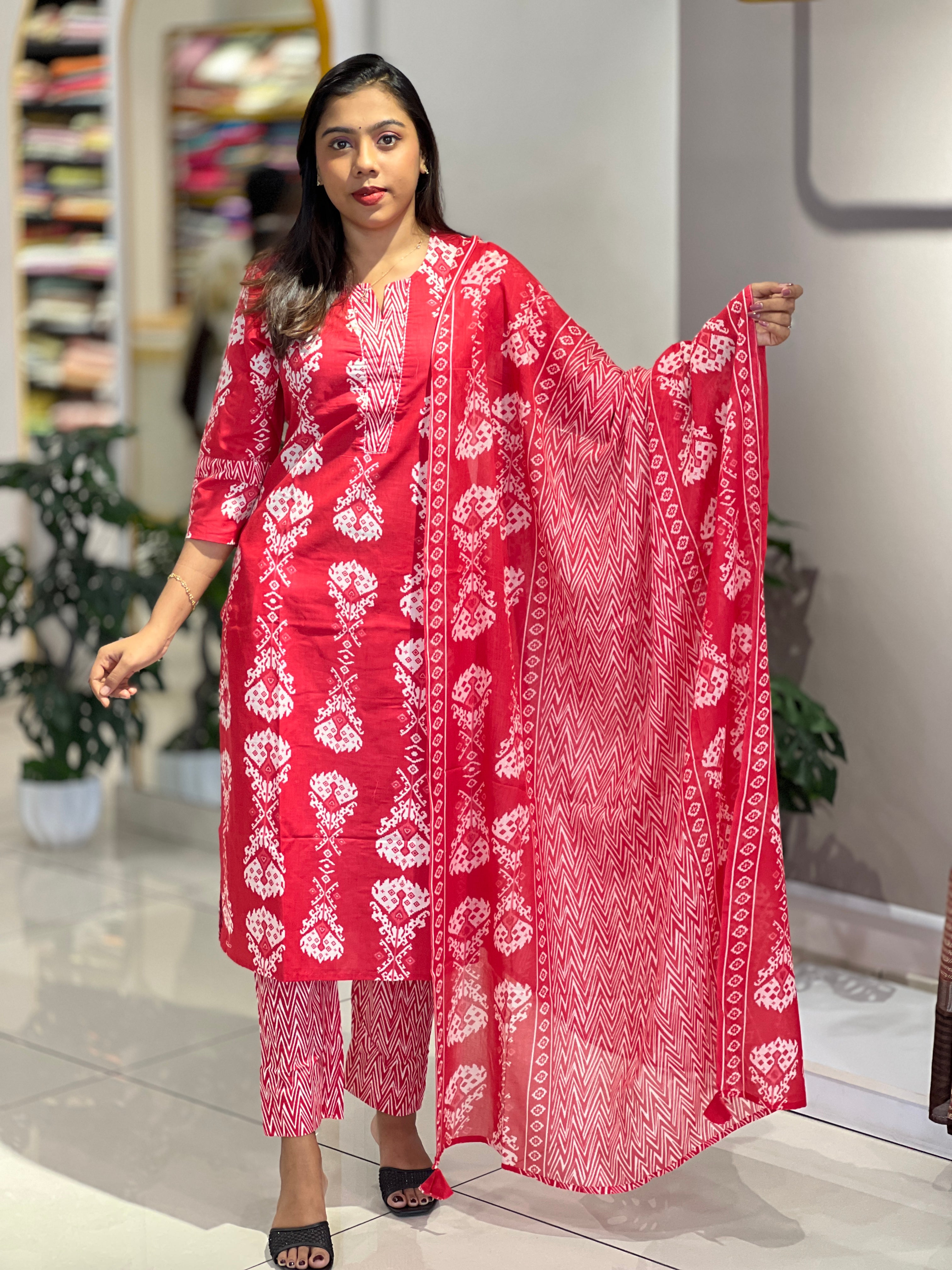 Printed Cotton Kurta Set | NCF316