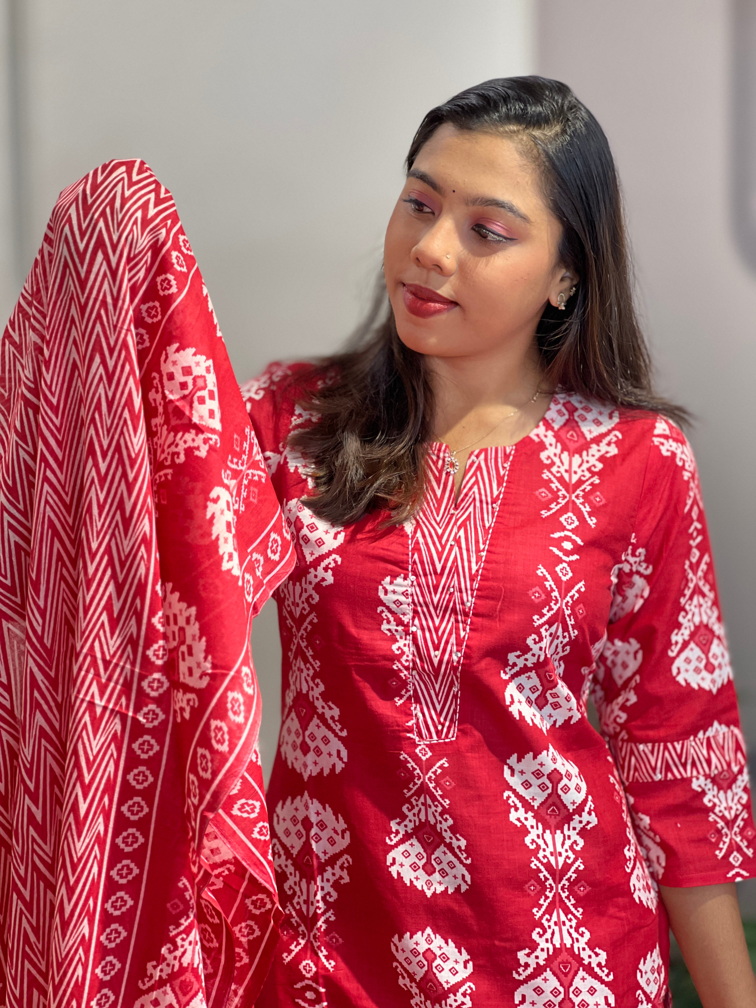 Printed Cotton Kurta Set | NCF316