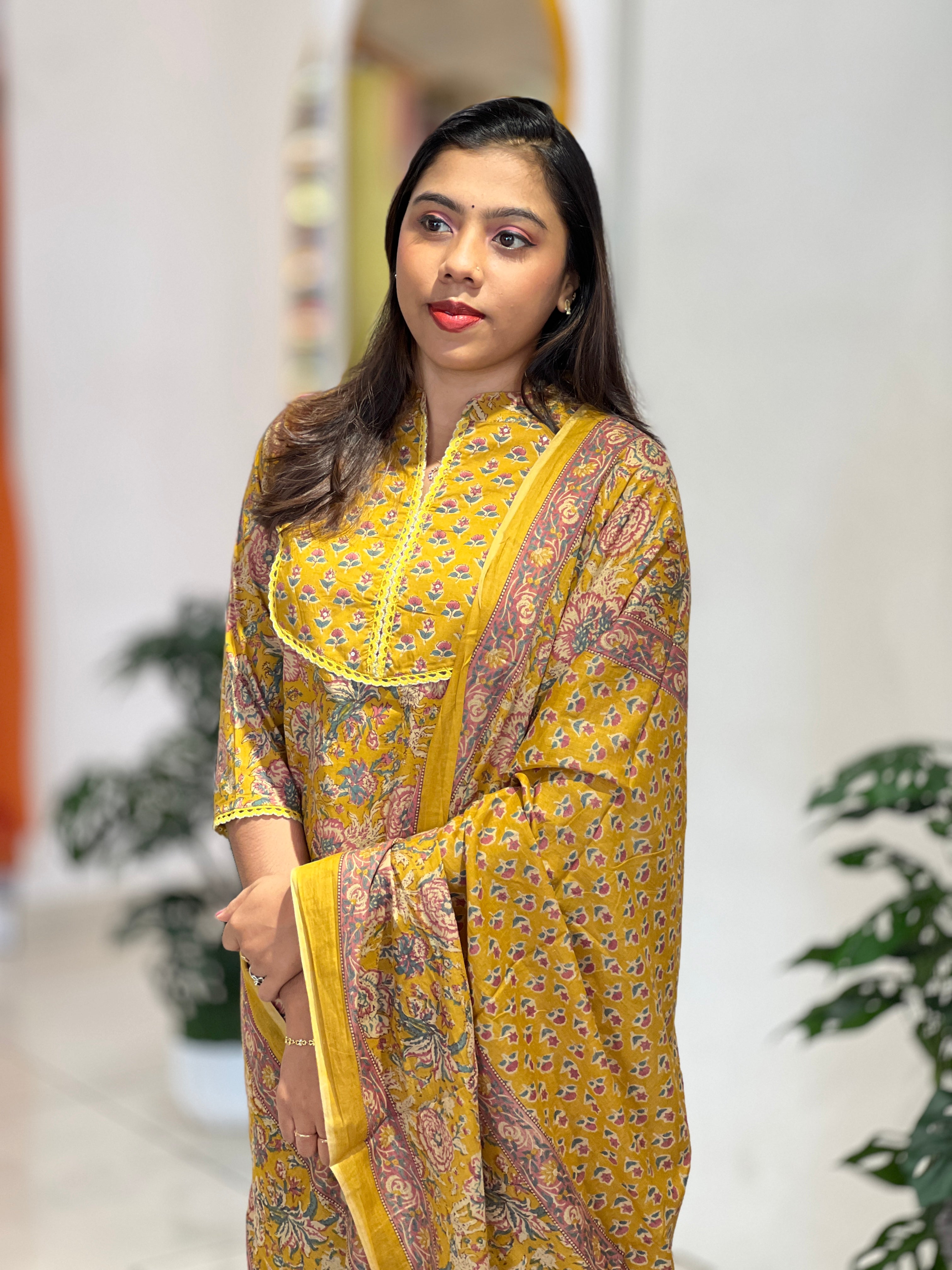 Printed Cotton Kurta Set | NCF312