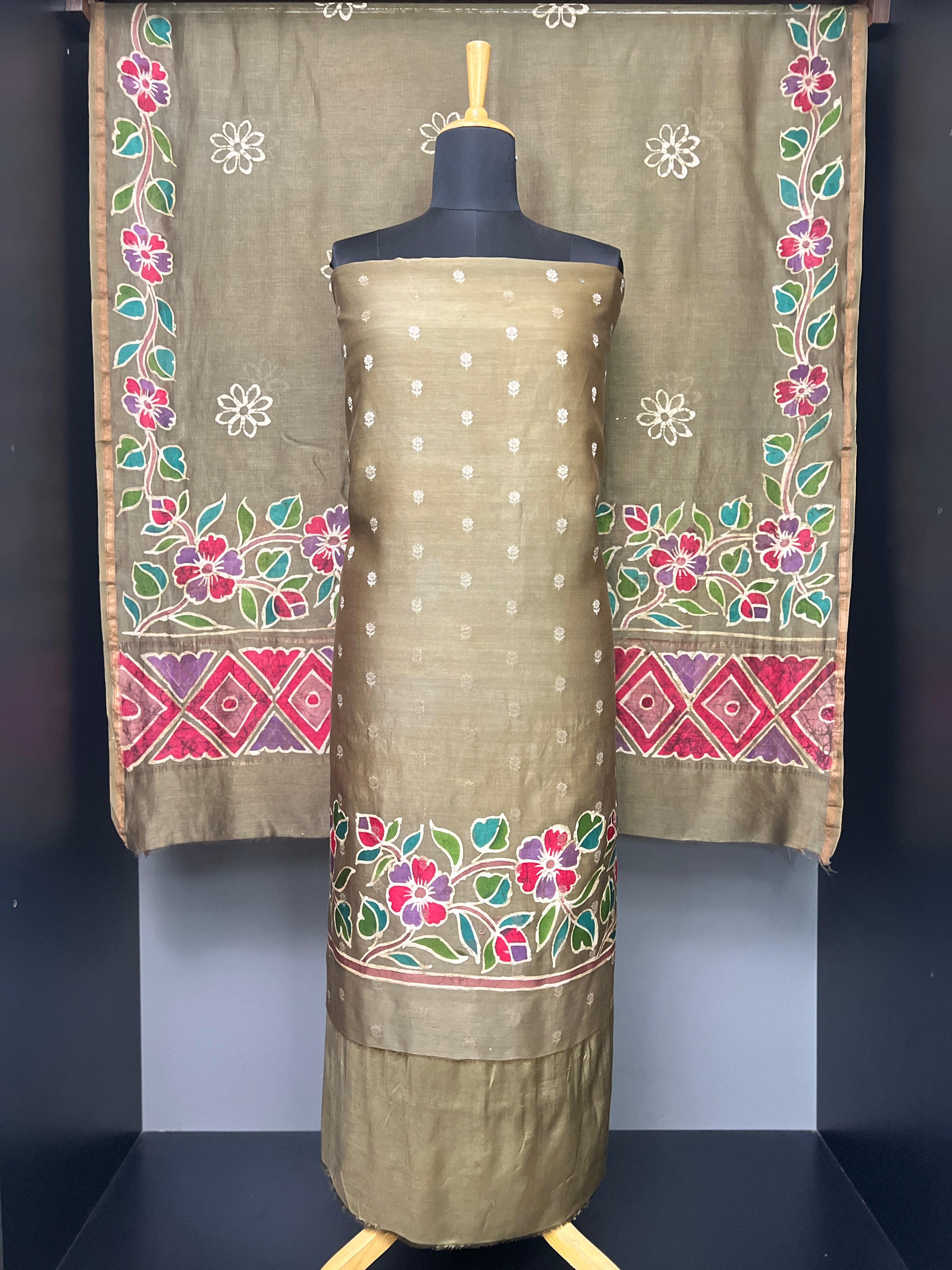 Digital Printed Chanderi Salwar Set | LV295