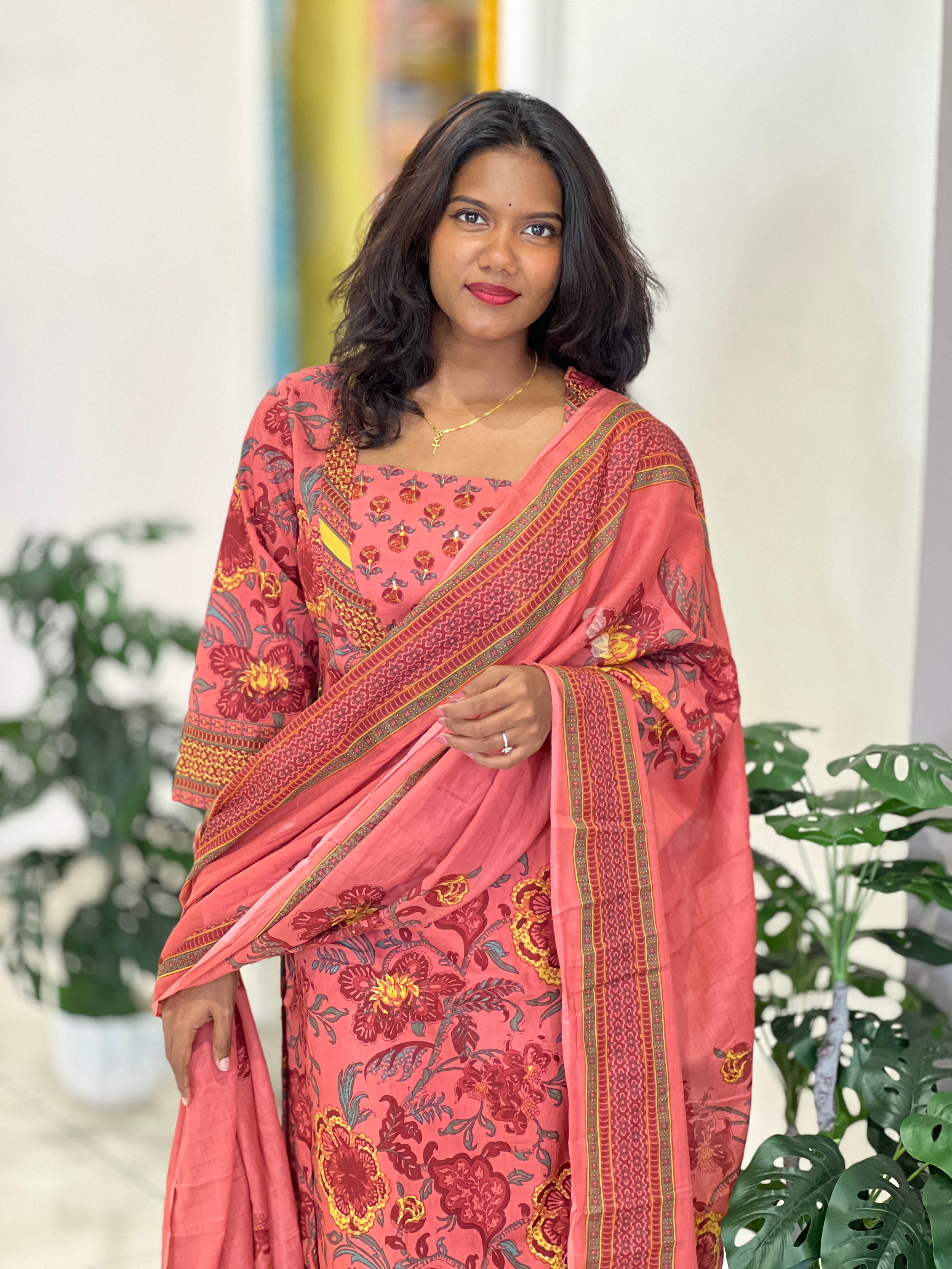 Printed Cotton Kurta Set | NCF315