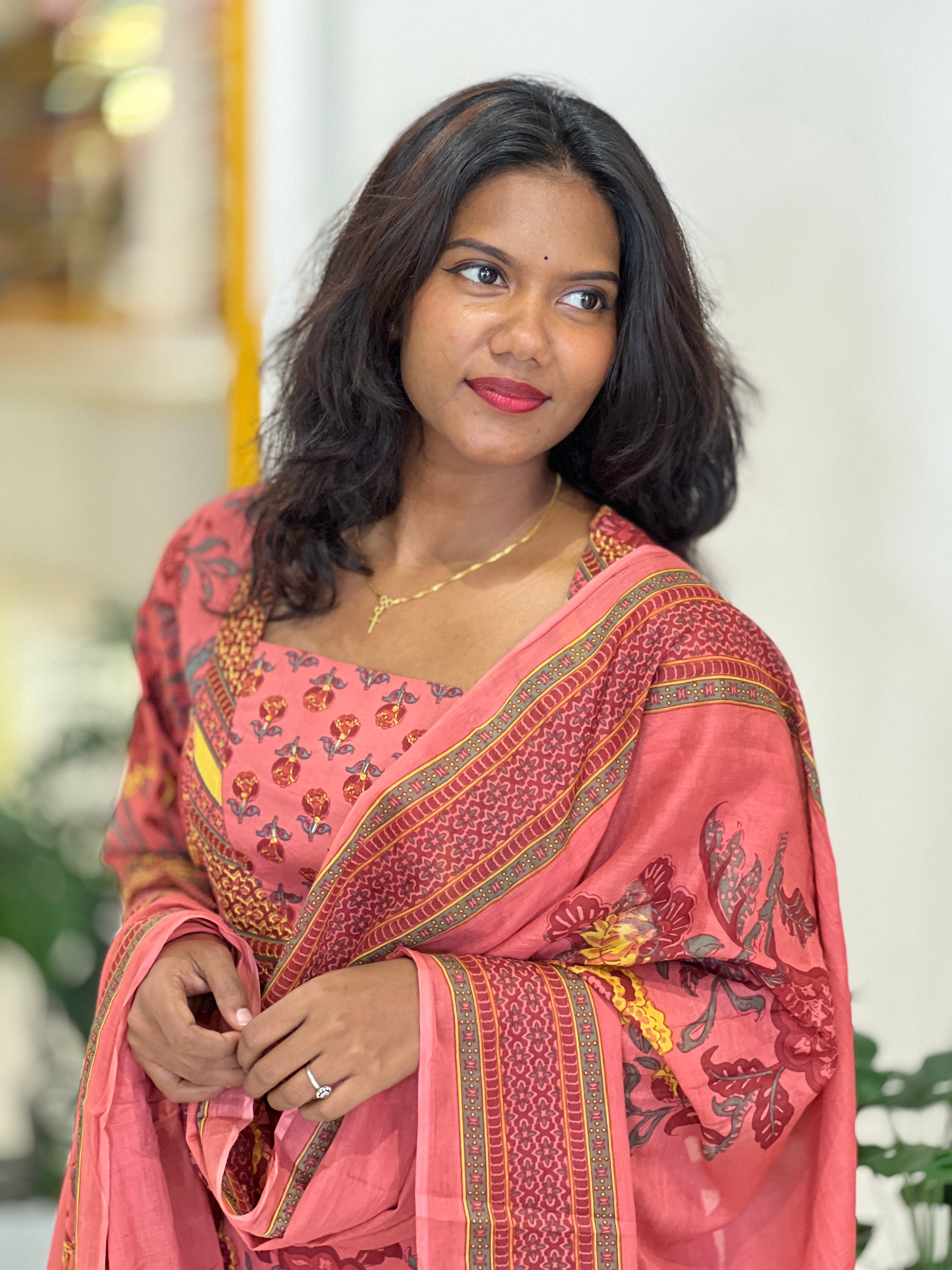 Printed Cotton Kurta Set | NCF315