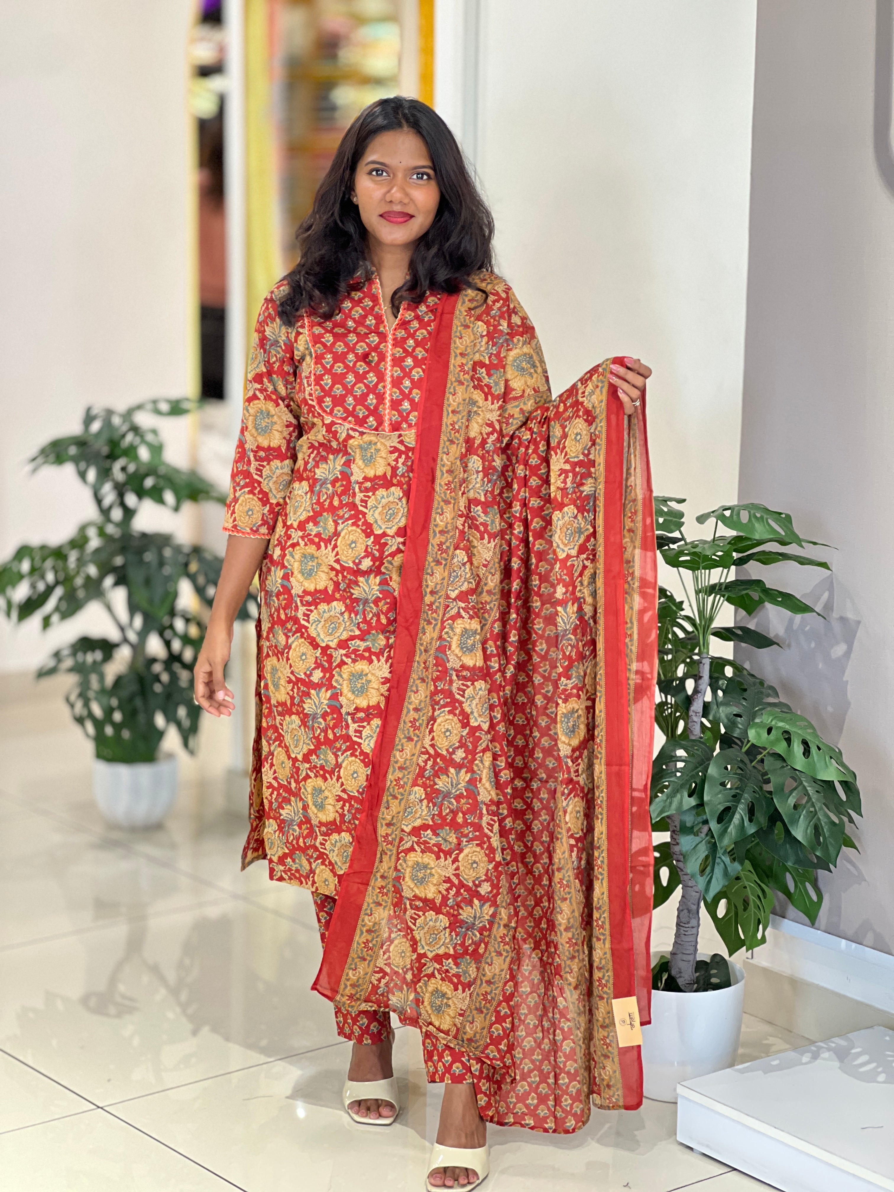 Printed Cotton Kurta Set | NCF314