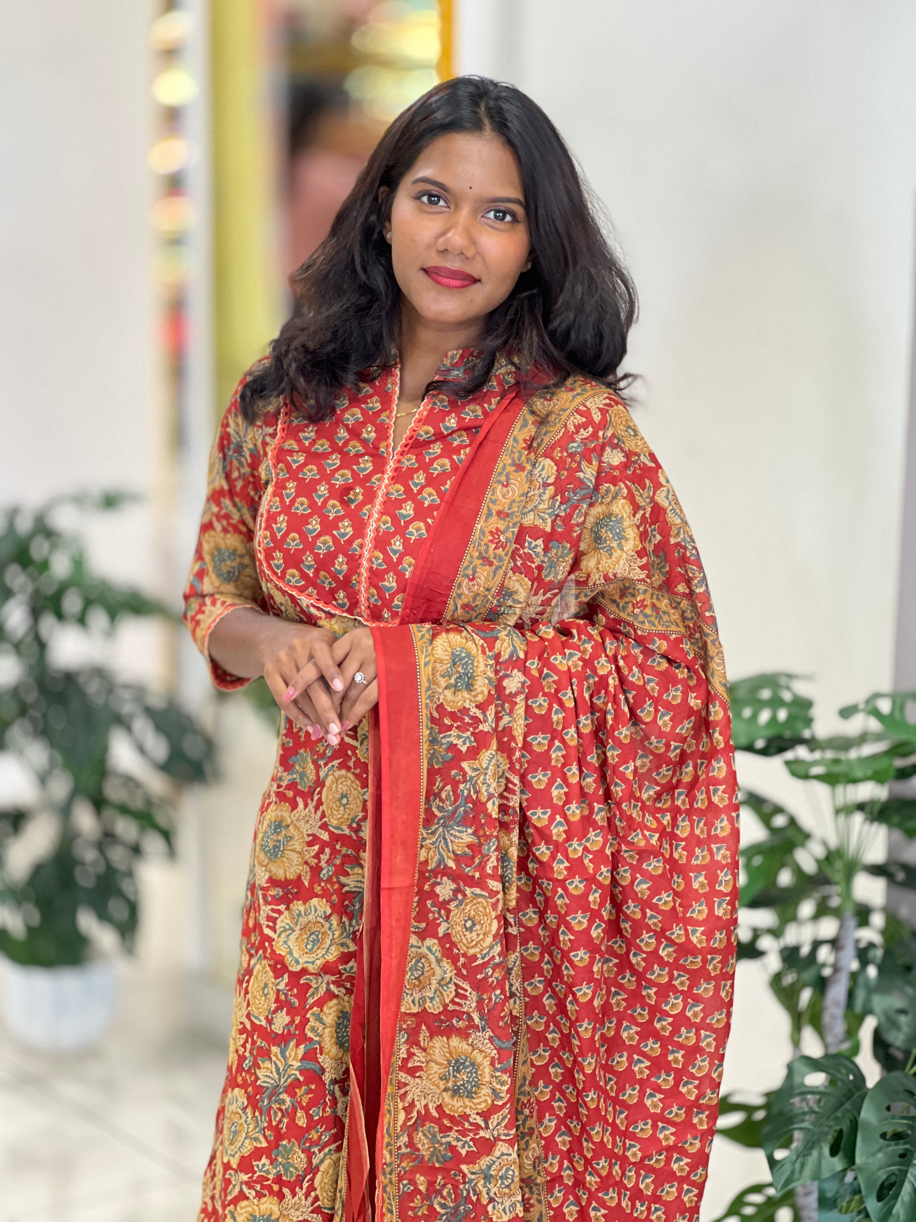 Printed Cotton Kurta Set | NCF314