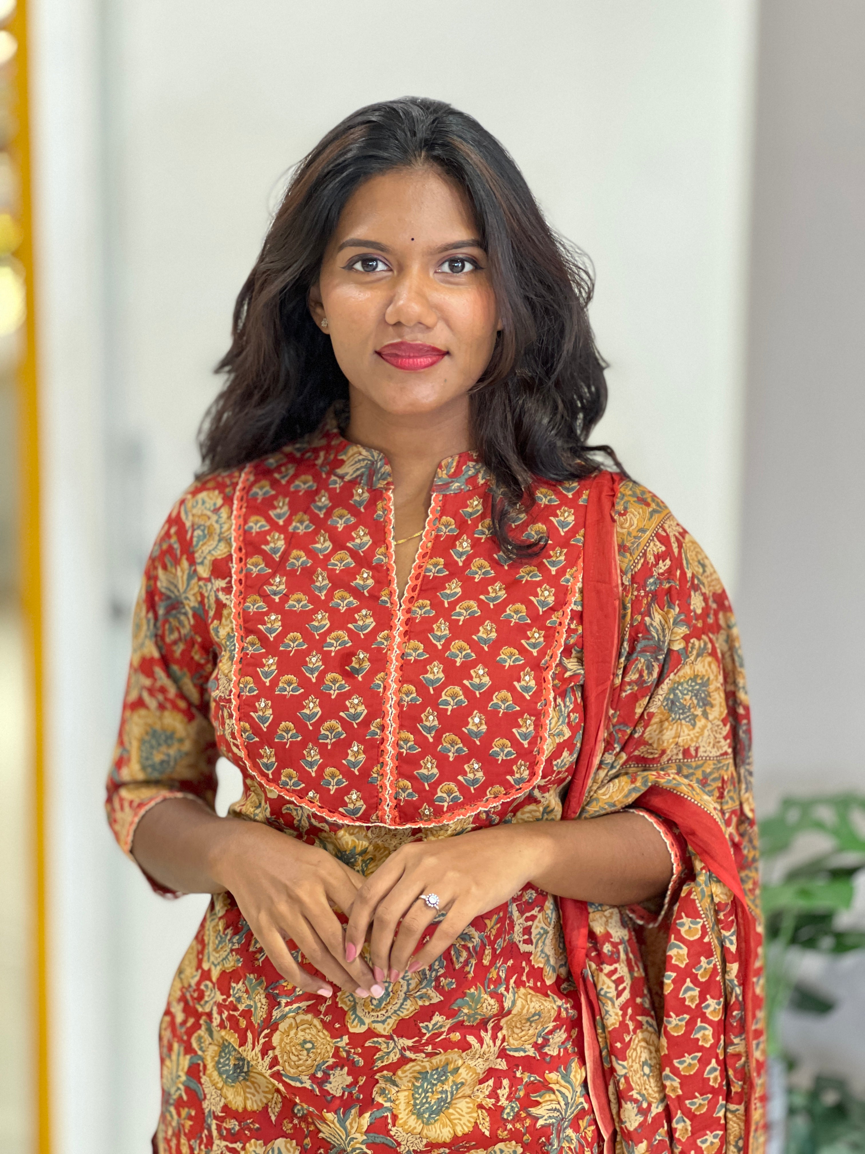 Printed Cotton Kurta Set | NCF314