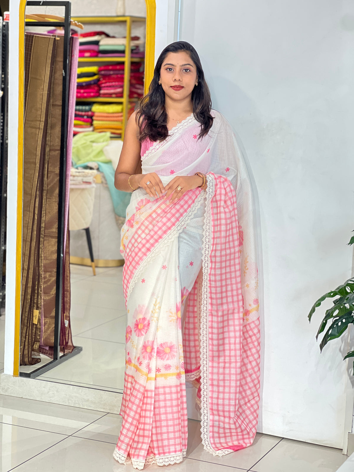 Floral Printed Pattern Kota Saree | MR556