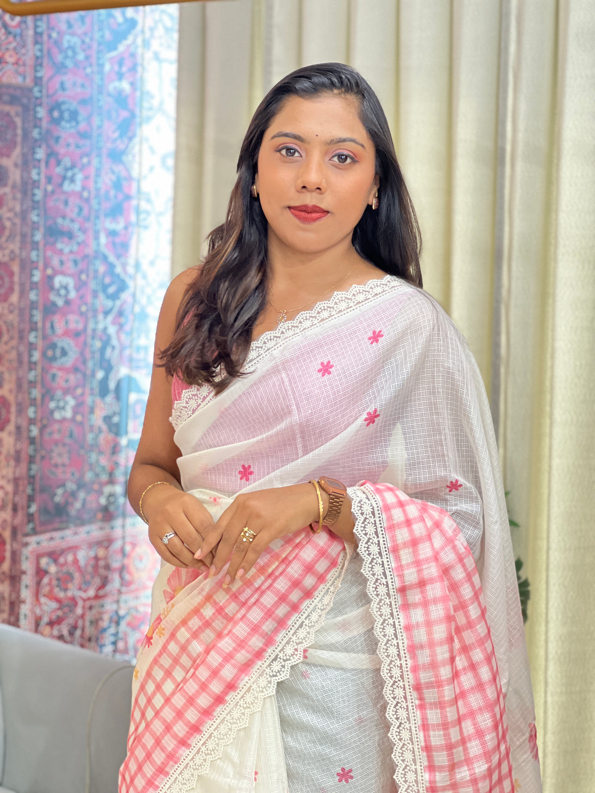 Floral Printed Pattern Kota Saree | MR556