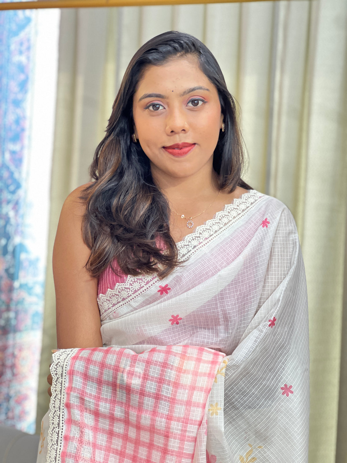 Floral Printed Pattern Kota Saree | MR556