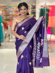 Floral Buta Detailed Chanderi Finish Saree | NN220