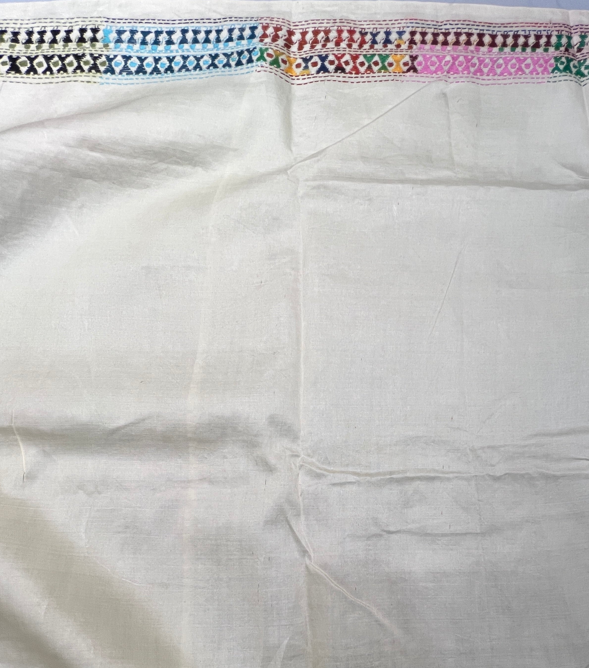 Nakshi Kantha Embroidered Pure Tussar Saree | AYD150