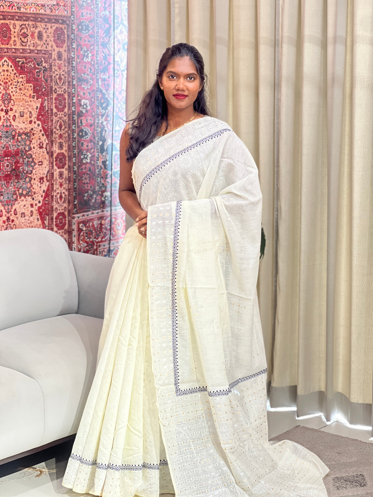 Metal Pital Weaving Chanderi Finish Saree | SSN560