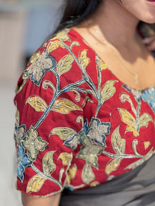 Kalamkari Pattern Cotton Stitched Blouse | IT161
